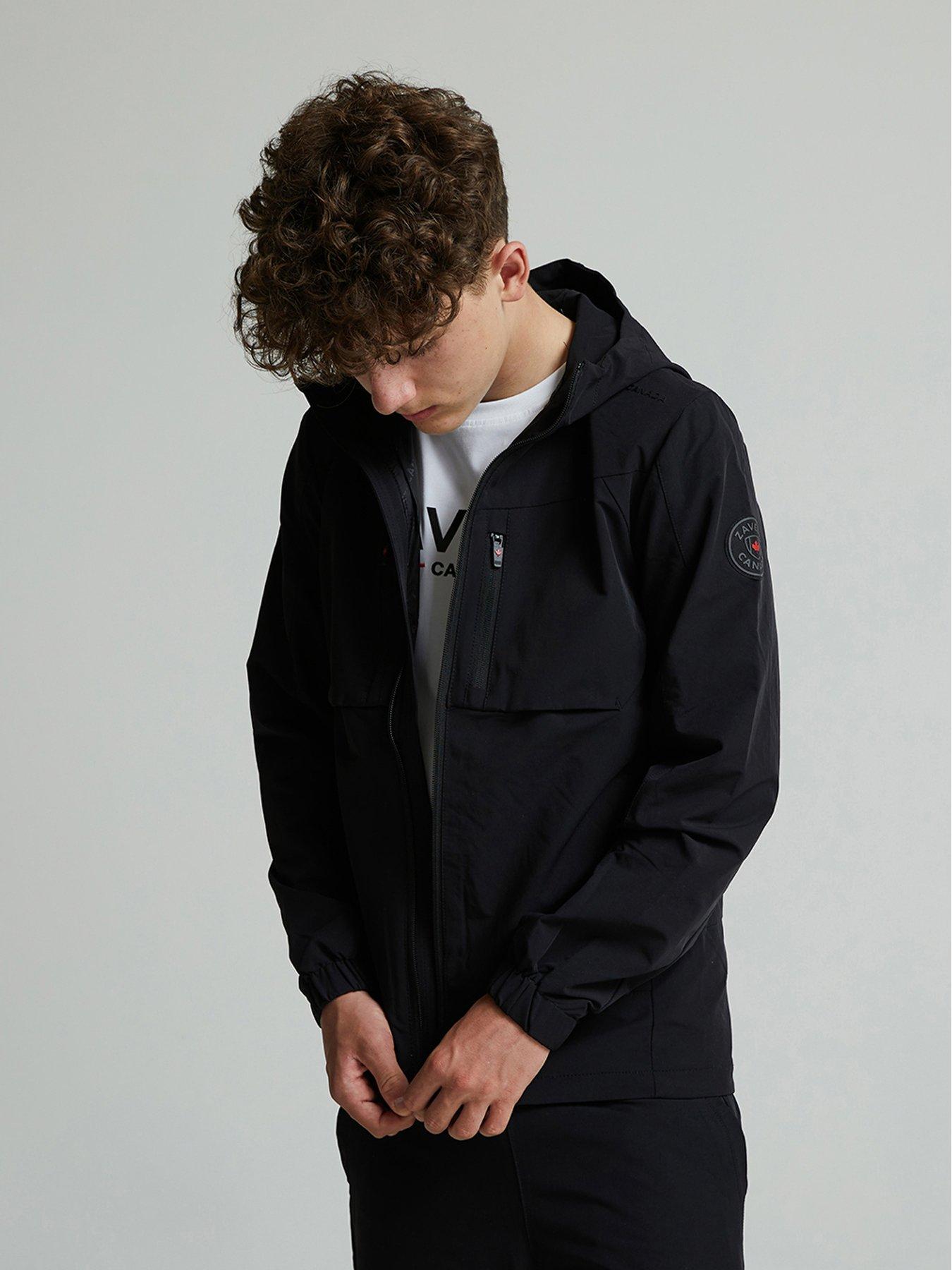 Zavetti Canada Junior Boys Revosso Woven Hoodie - Black | Very
