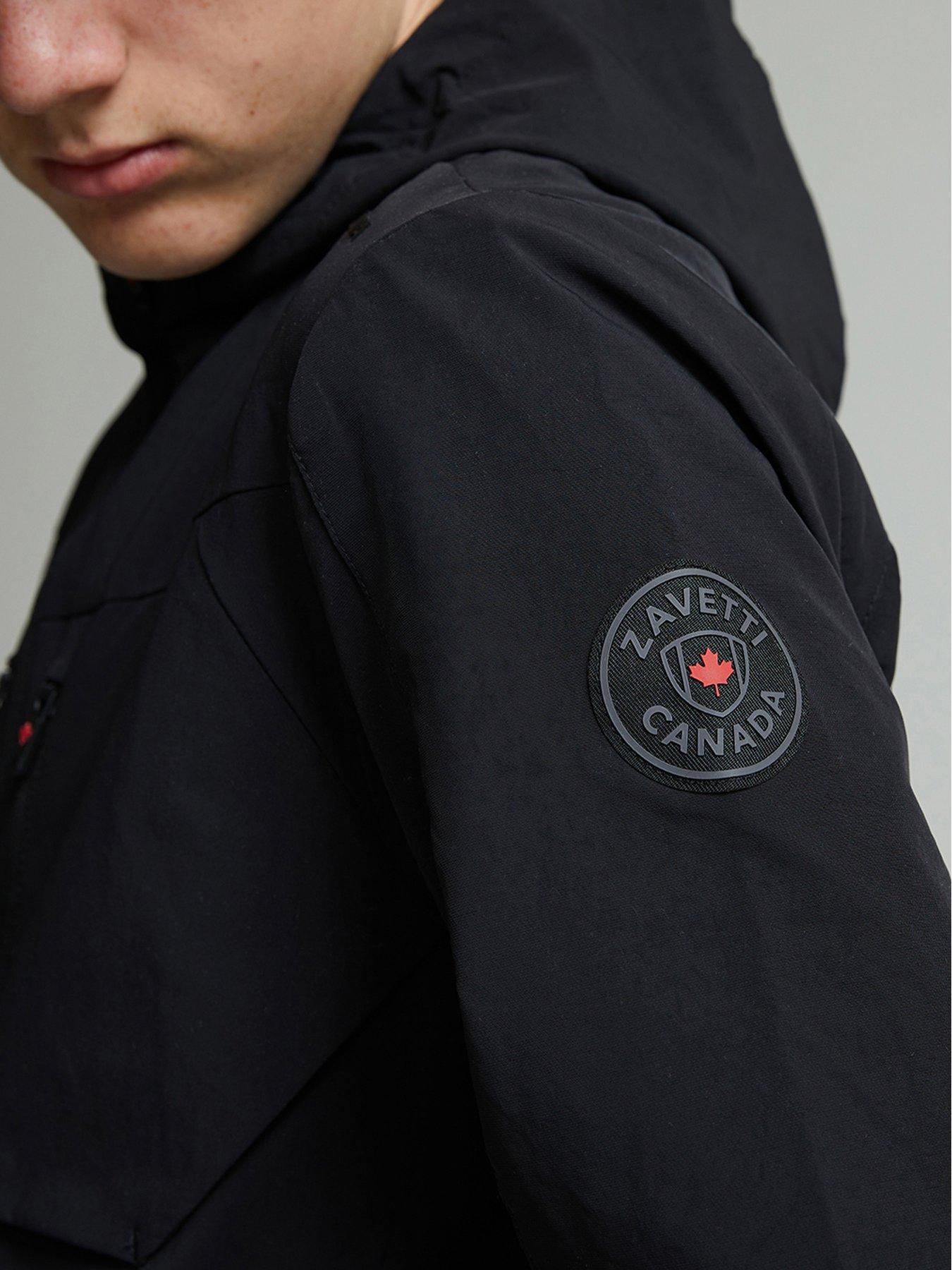 Zavetti Canada Junior Boys Revosso Woven Hoodie - Black | Very