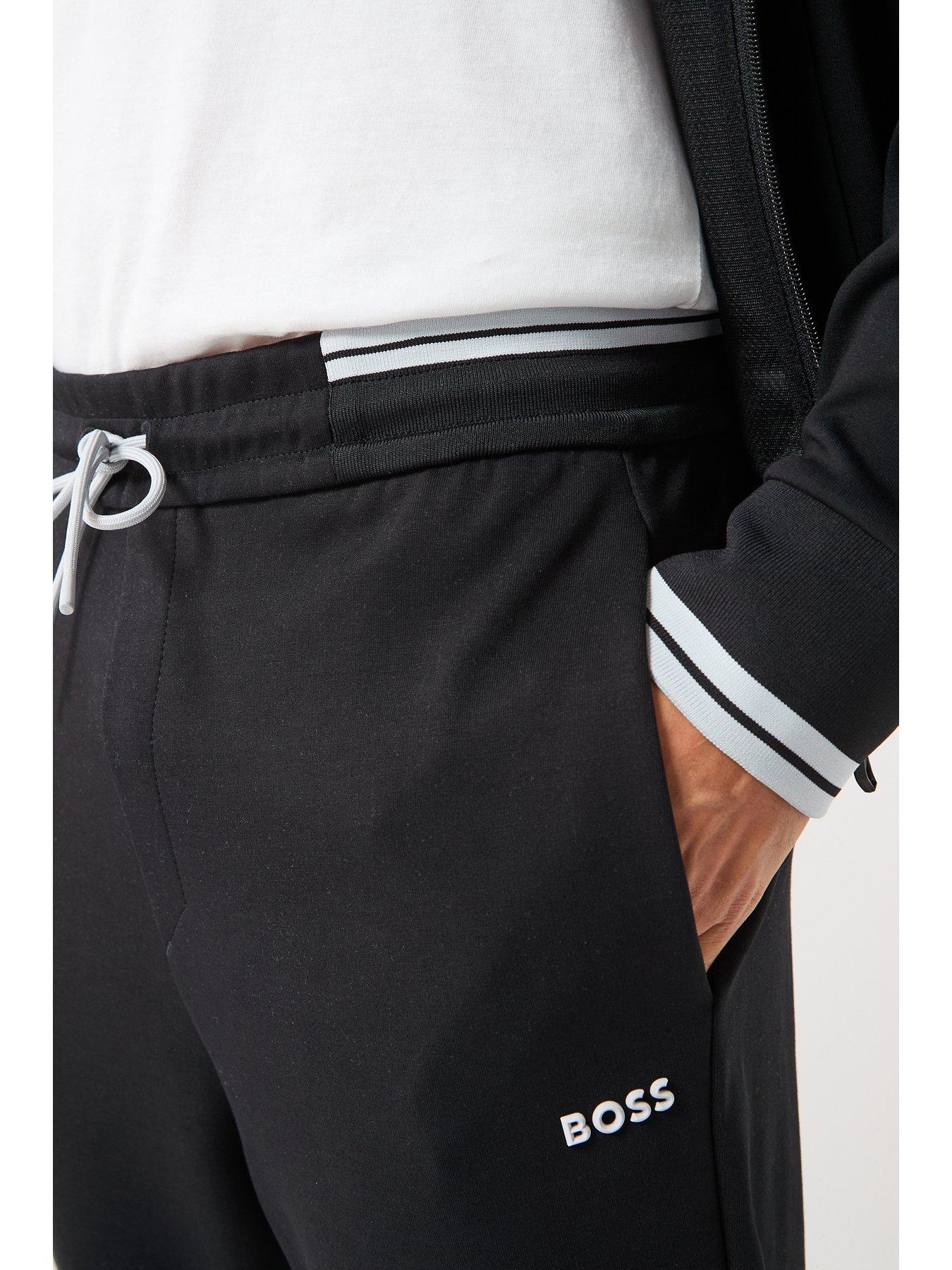 BOSS Tracksuit Set Regular Fit Zip Hooded Tracksuit - Black | Very