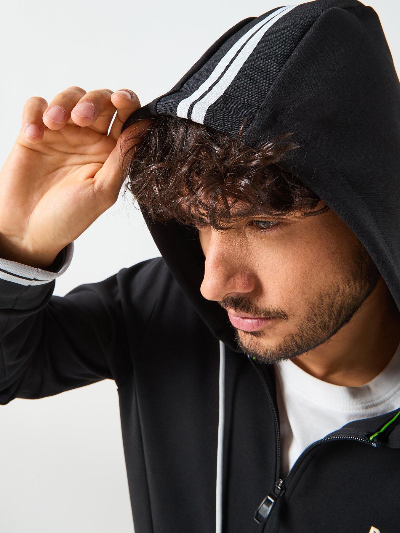 BOSS Tracksuit Set Regular Fit Zip Hooded Tracksuit - Black | Very