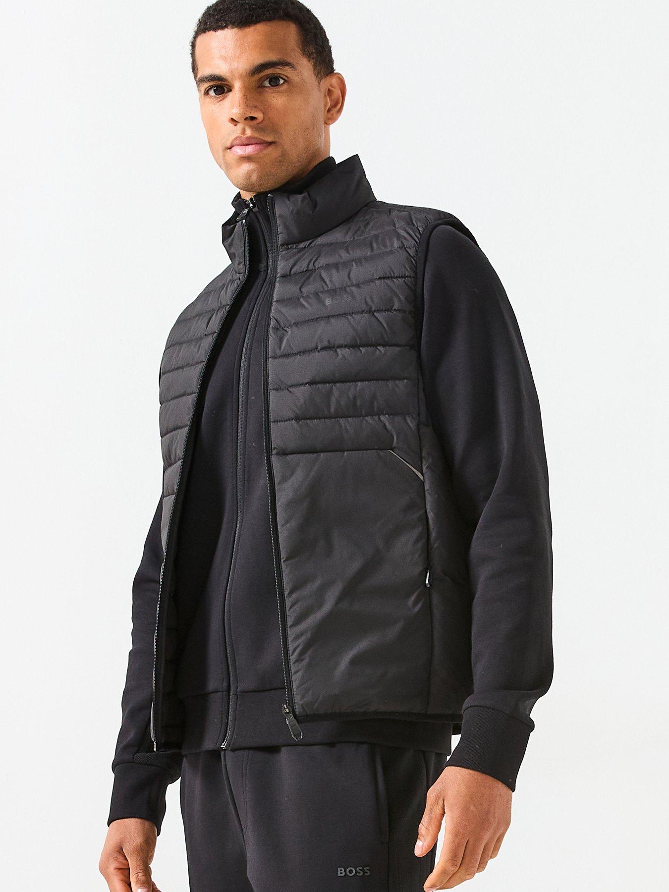 BOSS: Urbanex Regular Fit Light Quilted Gilet - Black