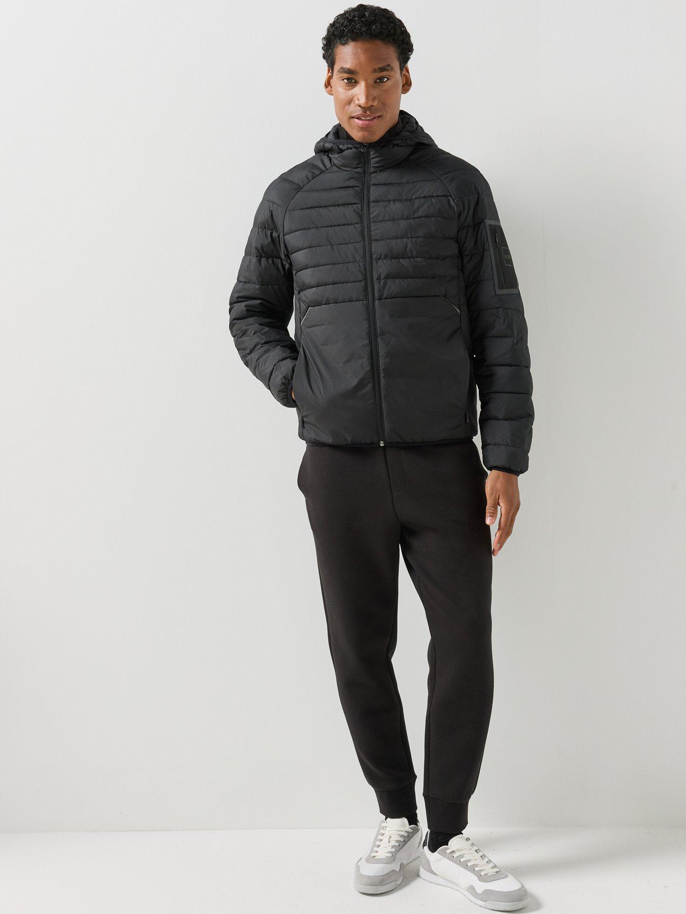 Image 3 of 6 of BOSS Urbanex Regular Fit Light Quilted Hooded Jacket