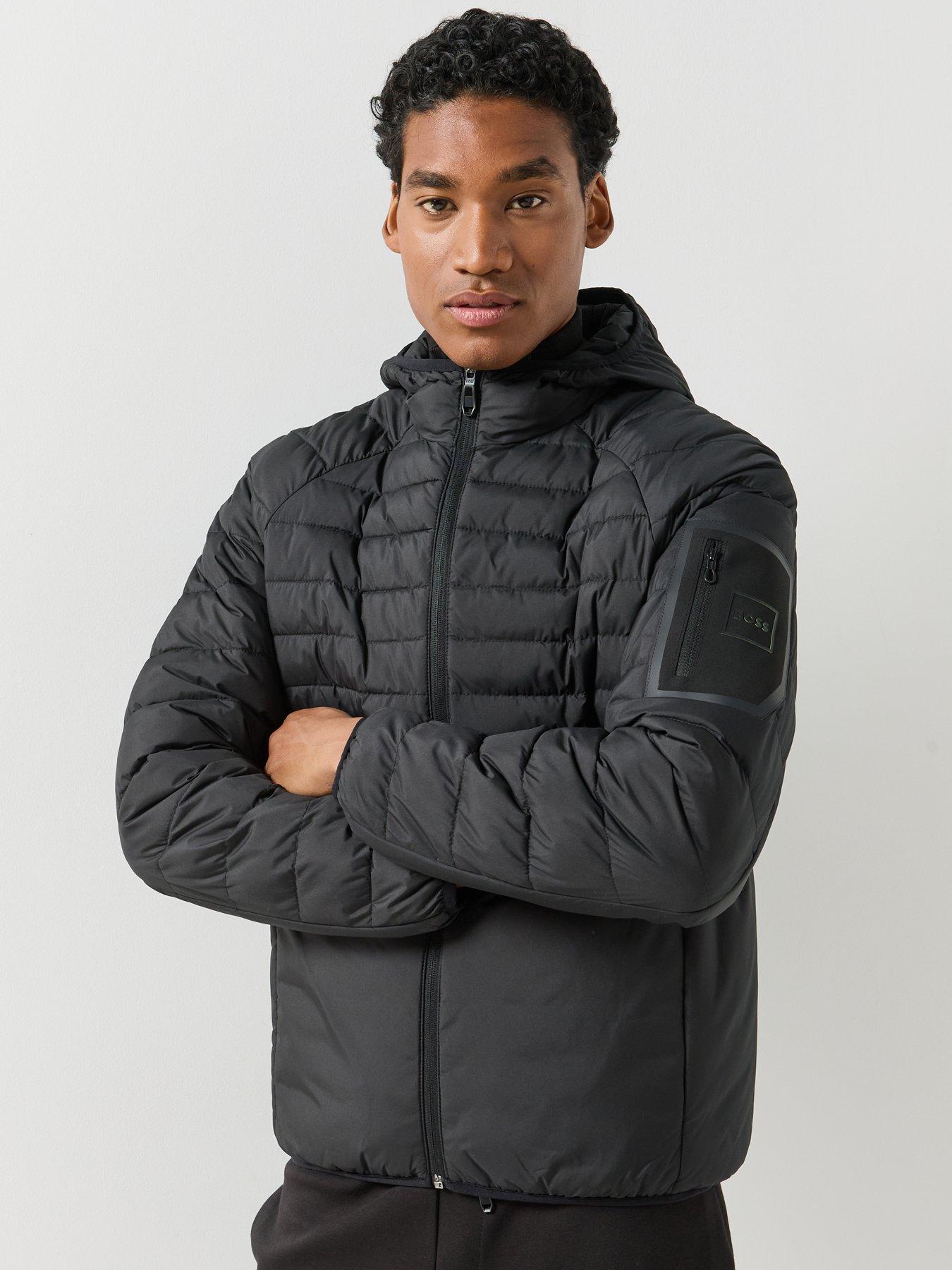 Image 4 of 6 of BOSS Urbanex Regular Fit Light Quilted Hooded Jacket