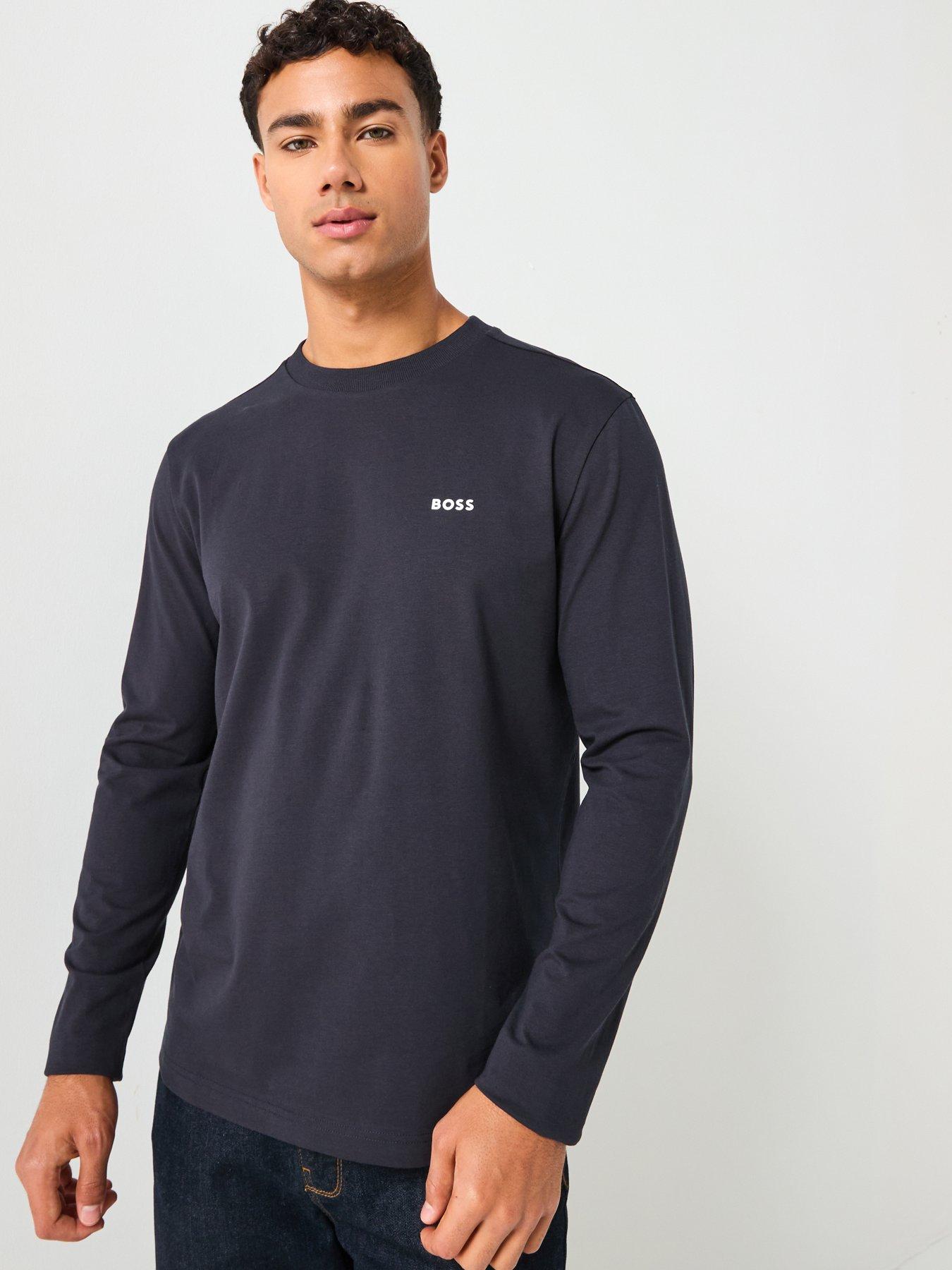 BOSS Long Sleeve T-Shirt - Navy
