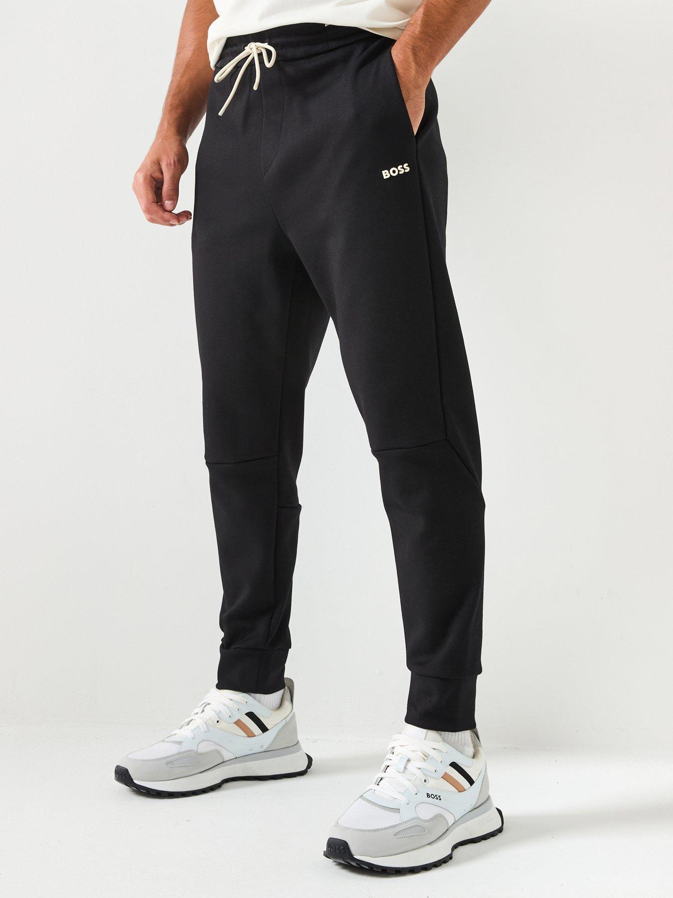 Image 1 of 5 of BOSS Pants Zone Regular Fit Cuff Joggers - Black
