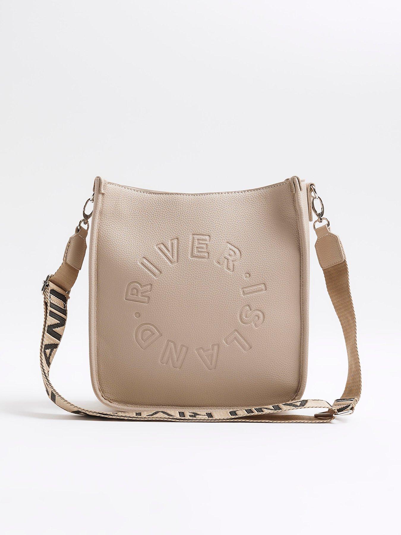 undefined 2719 Med Logo Messenger Bag - Beige