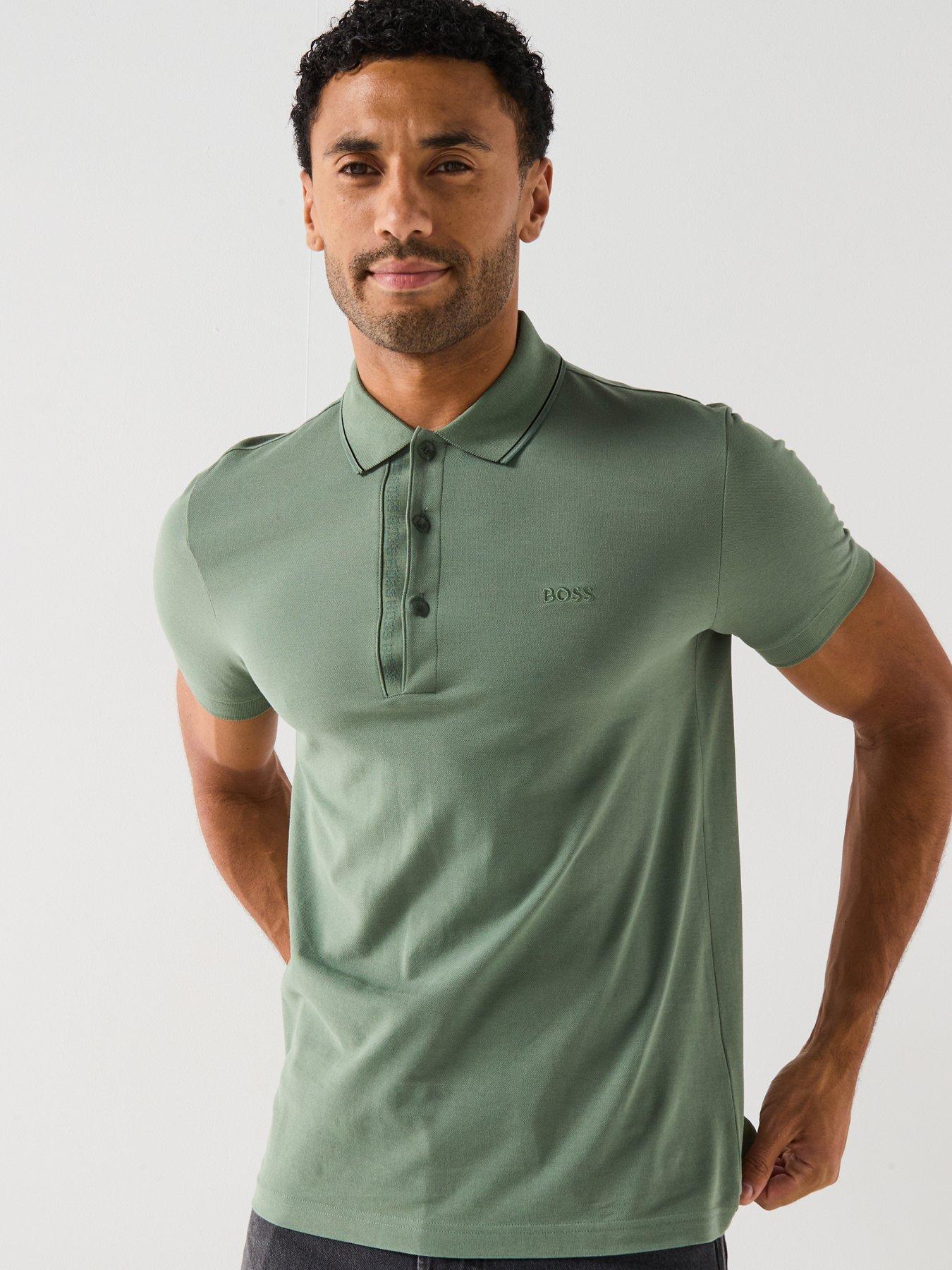 undefined Boss Paule 4 Slim Fit Placket Mono Comfort Fit Polo Shirt
