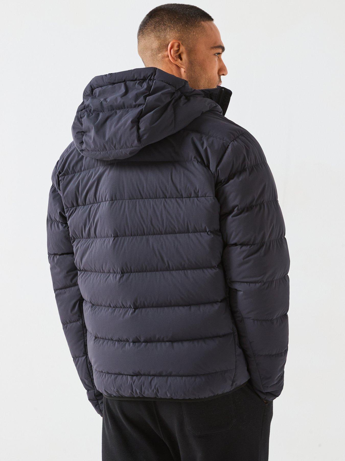 Image 2 of 6 of BOSS Riplite Light Padded Hood Jacket - Navy