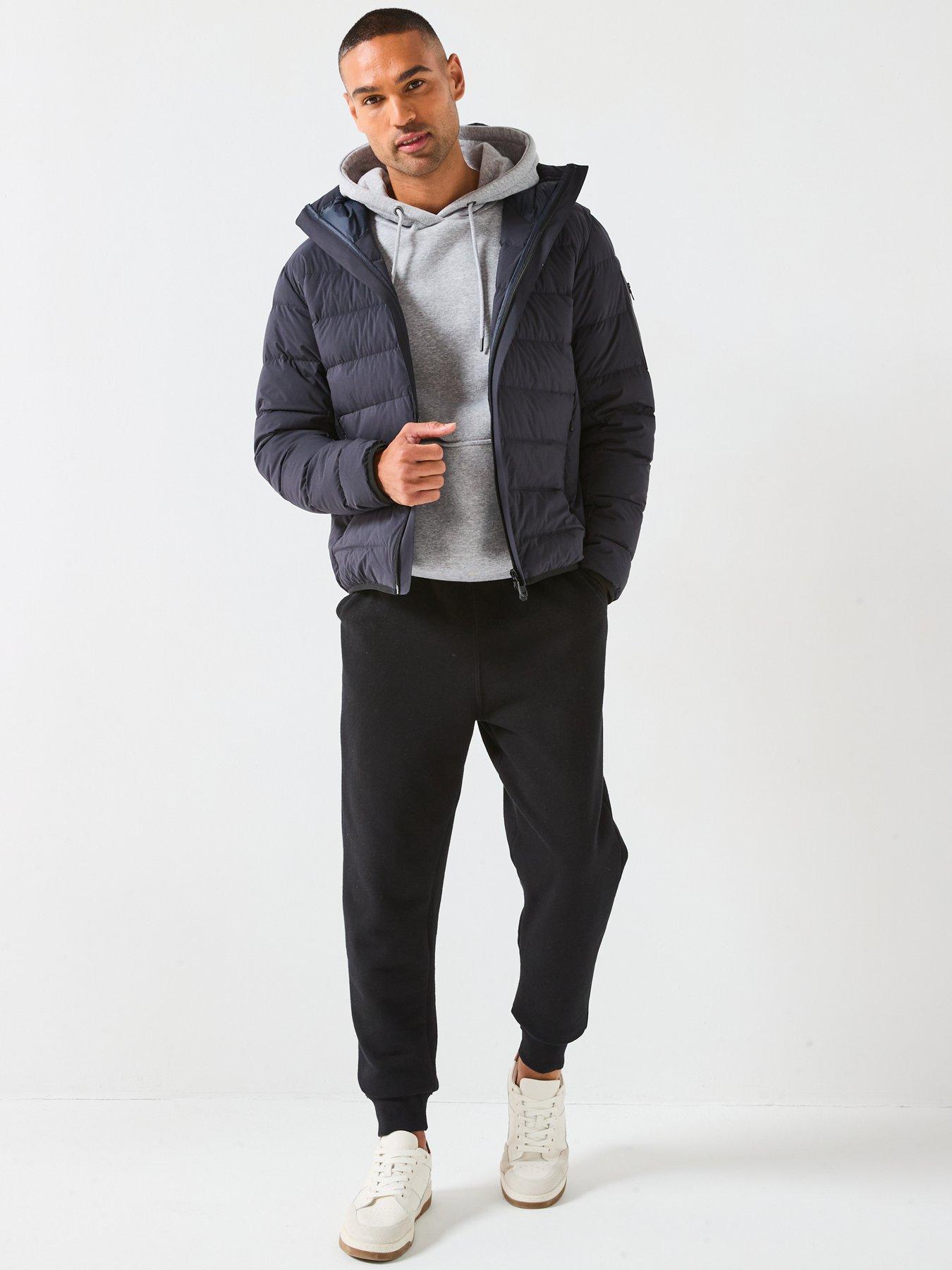 Image 3 of 6 of BOSS Riplite Light Padded Hood Jacket - Navy