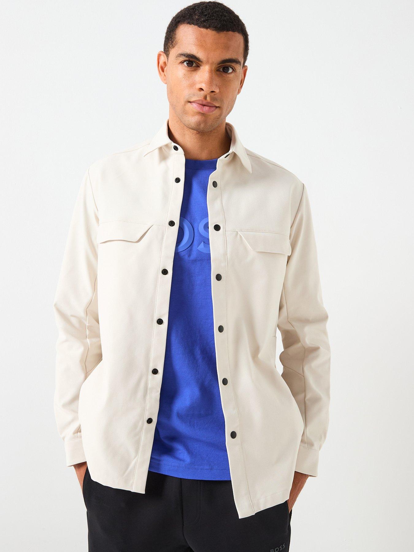 BOSS Boss Future Relaxed Fit Bb Emblem Button Through Overshirt
