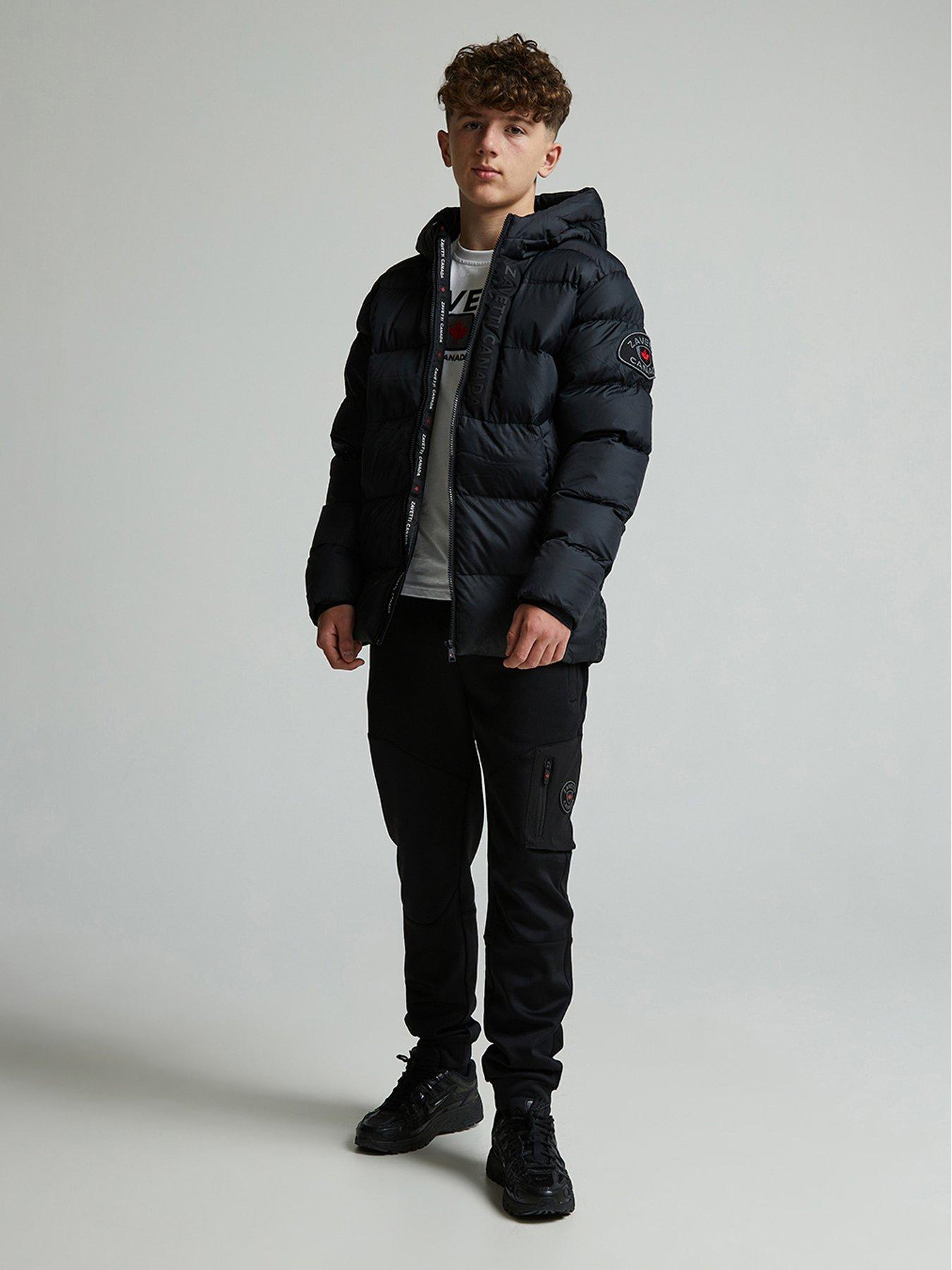 Image 3 of 5 of Zavetti Canada Junior Boys Gattalini Puffer Jacket - Black