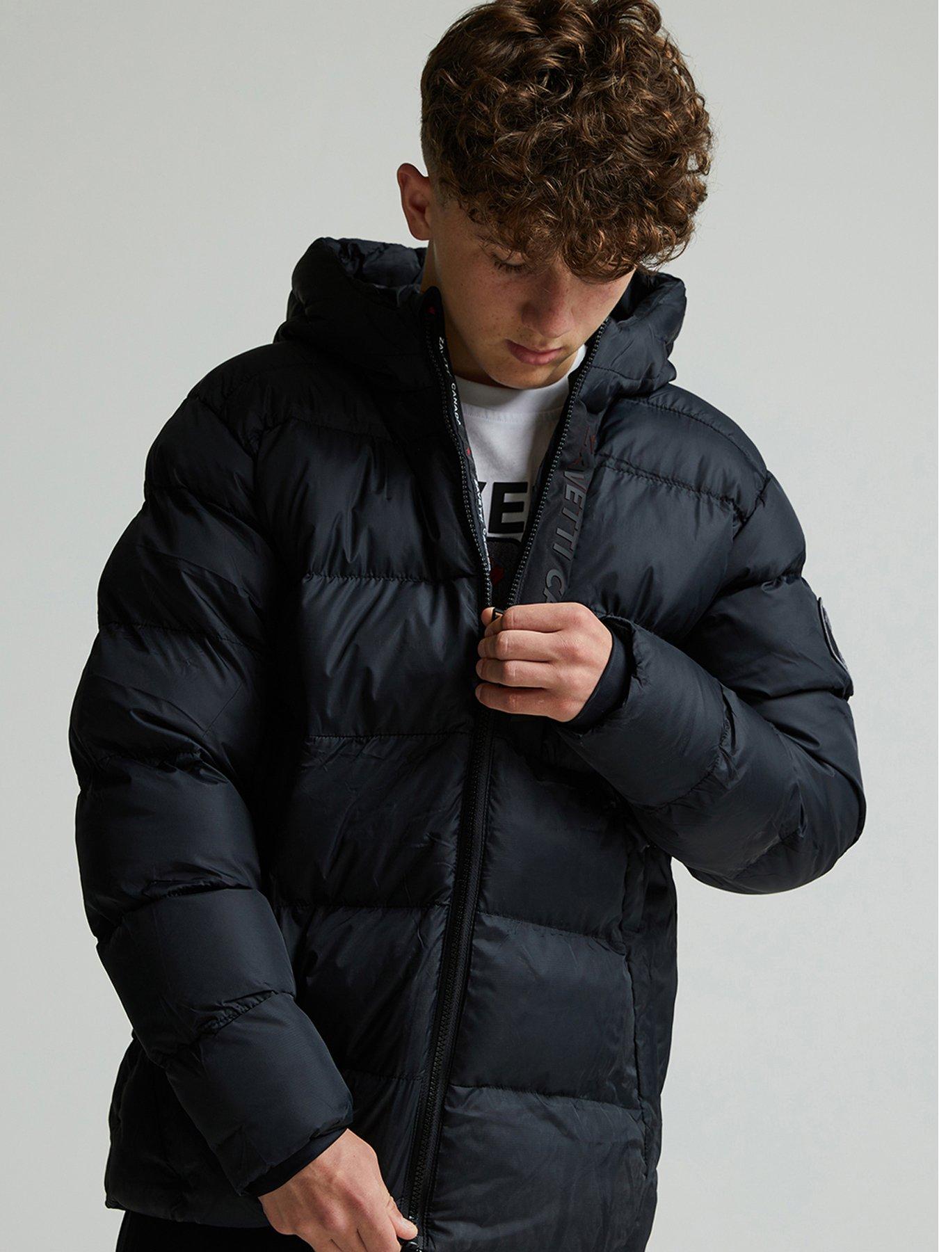 Image 4 of 5 of Zavetti Canada Junior Boys Gattalini Puffer Jacket - Black
