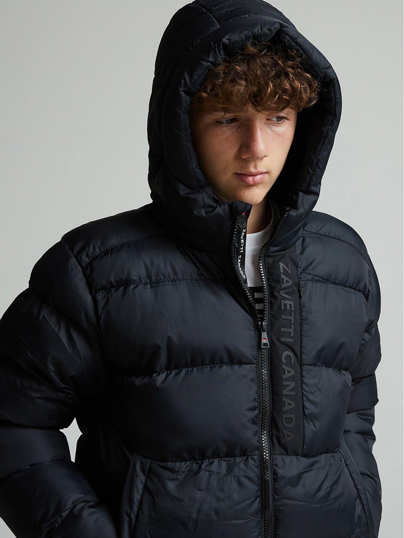 Image 5 of 5 of Zavetti Canada Junior Boys Gattalini Puffer Jacket - Black