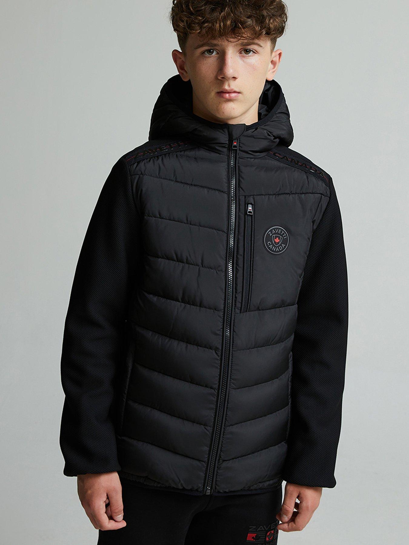 Zavetti Canada Junior Boys Senzito Hybrid Jacket - Black