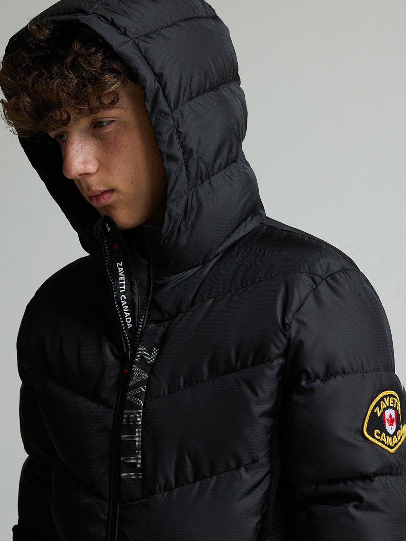 Image 5 of 5 of Zavetti Canada Junior Boys Fallori Hybrid Puffer Jacket - Black