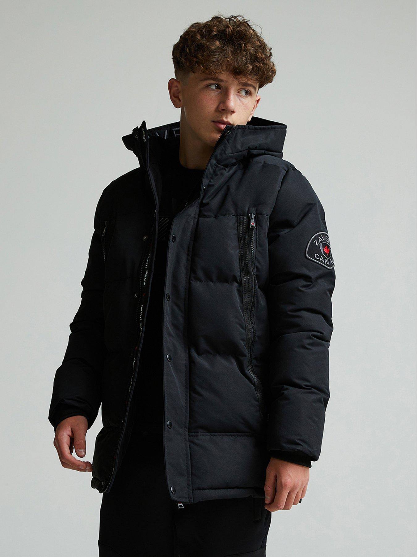 Image 4 of 5 of Zavetti Canada Junior Boys Ontariona Puffer Jacket - Black