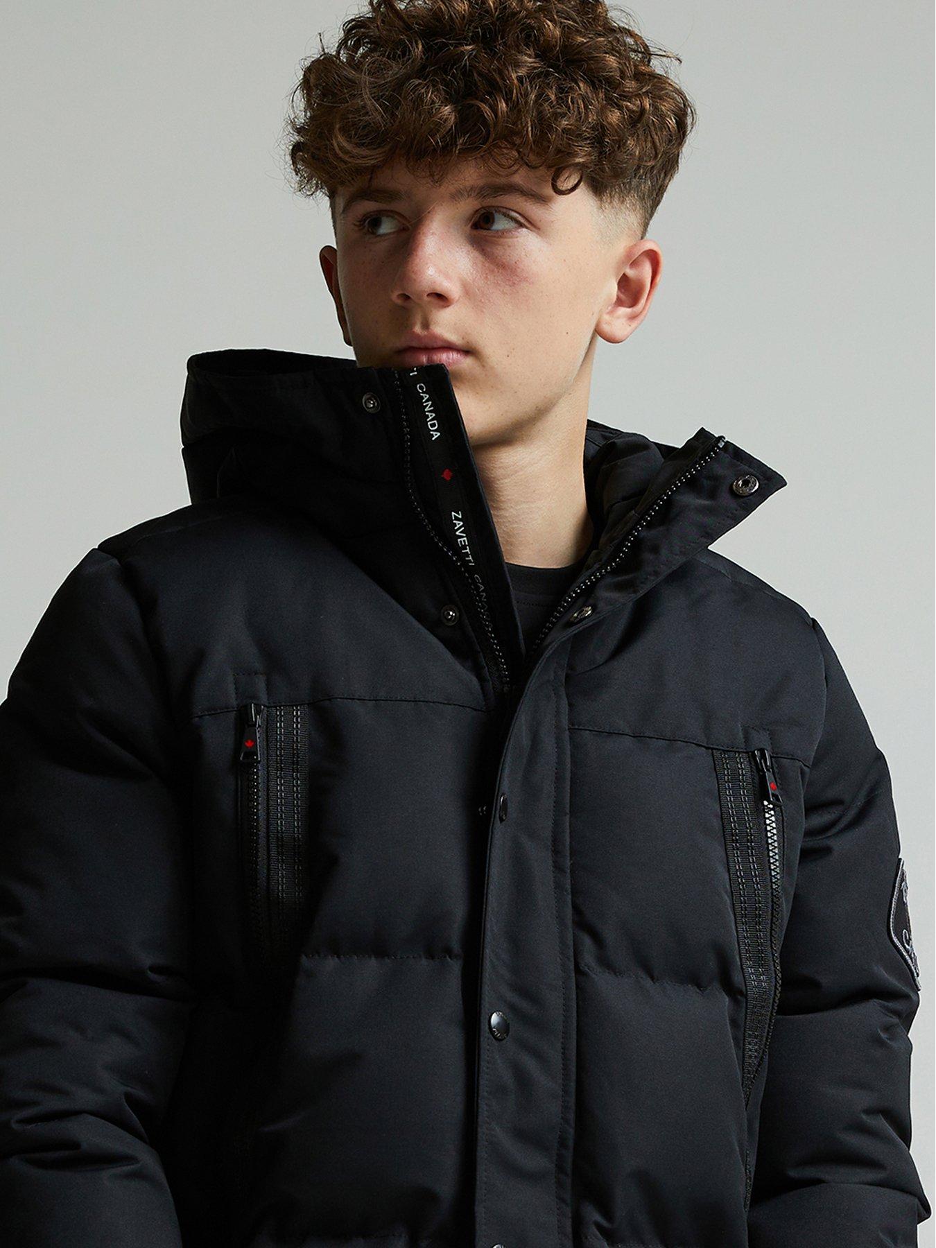 Image 5 of 5 of Zavetti Canada Junior Boys Ontariona Puffer Jacket - Black