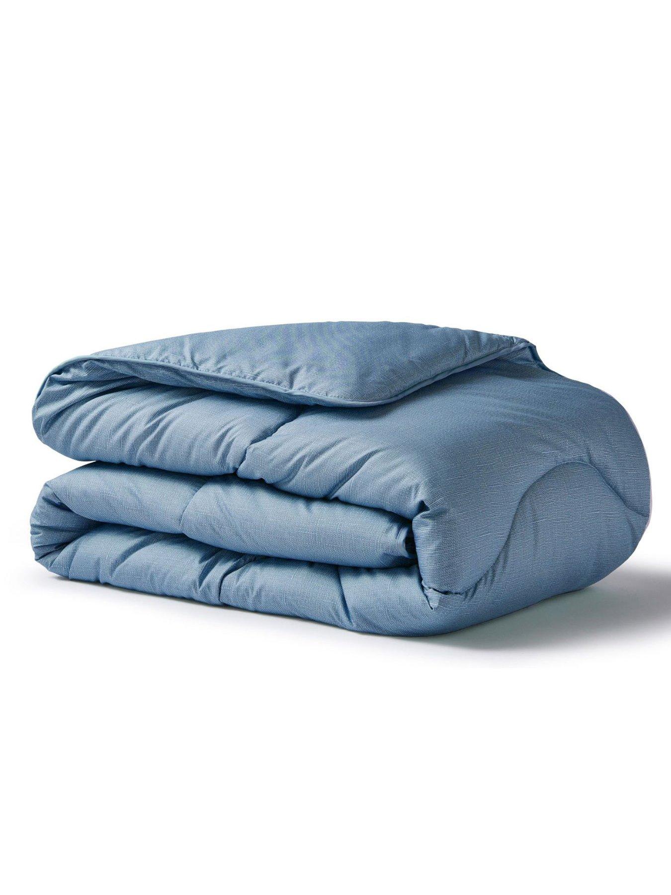 Image 4 of 6 of Night Lark Linen 10.5 Tog Coverless Quilt - Blue
