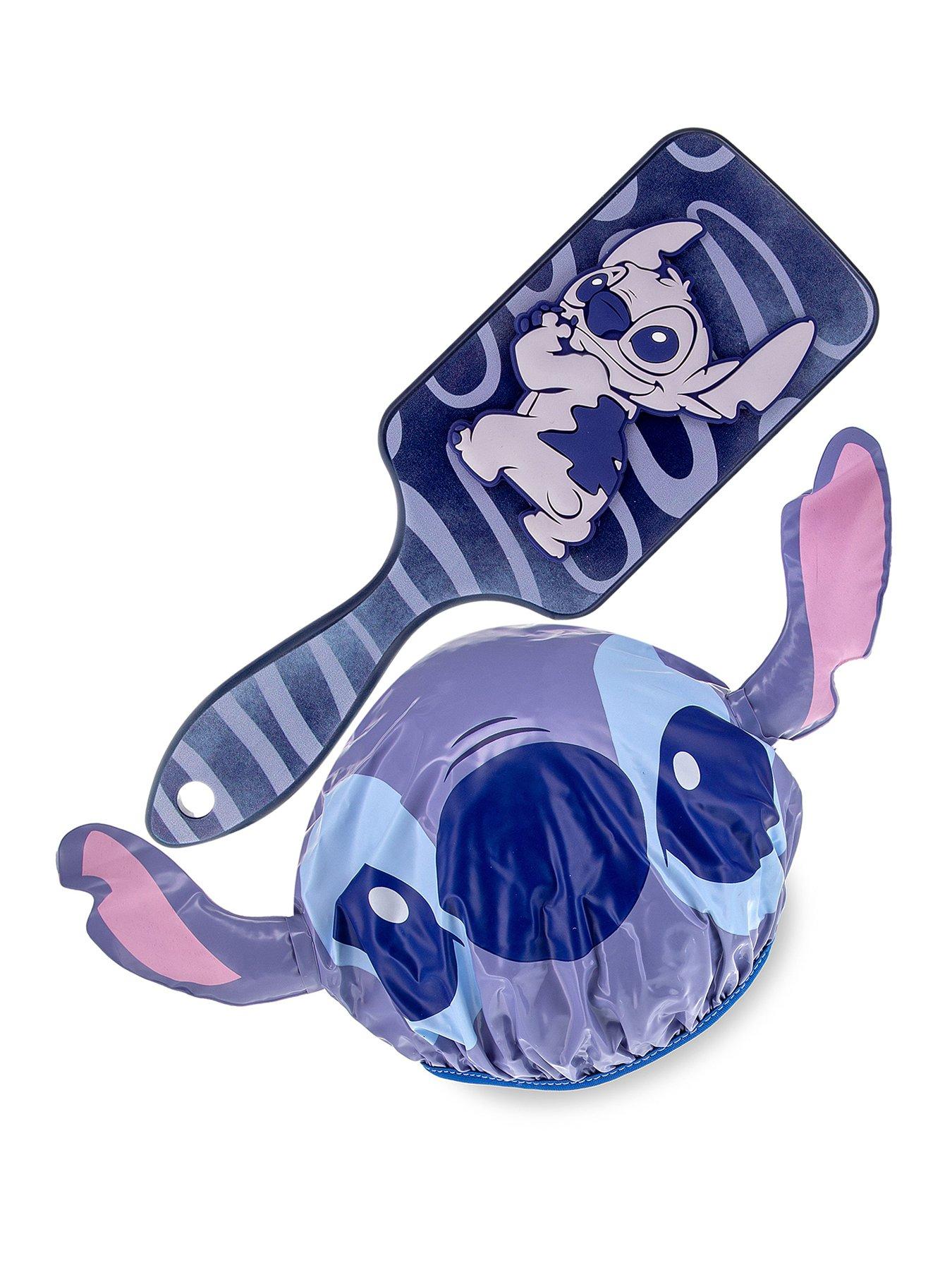 Disney Stitch Stitch Denim Hairbrush & Shower Cap