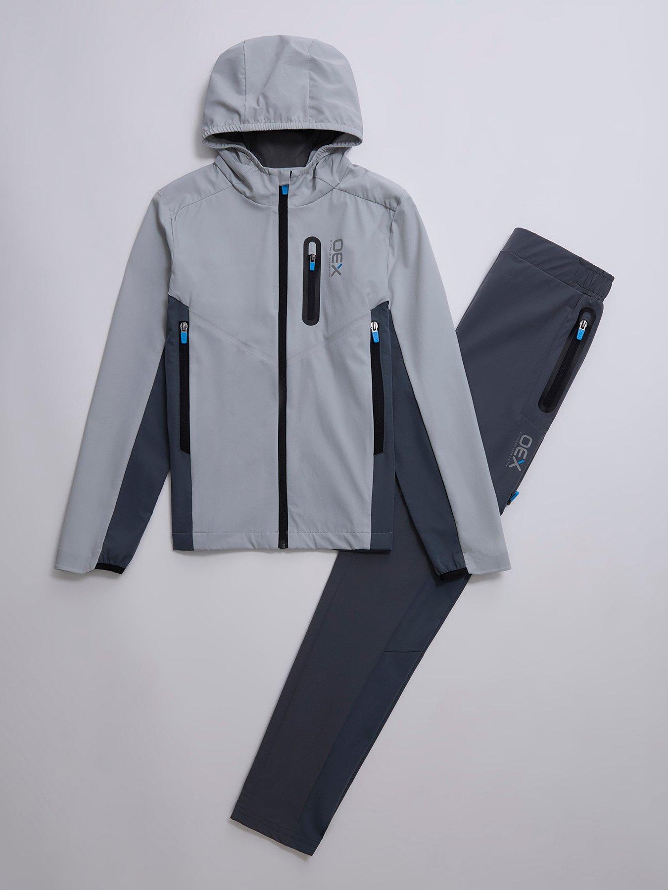 OEX Boys Aspect Tracksuit Set - Grey