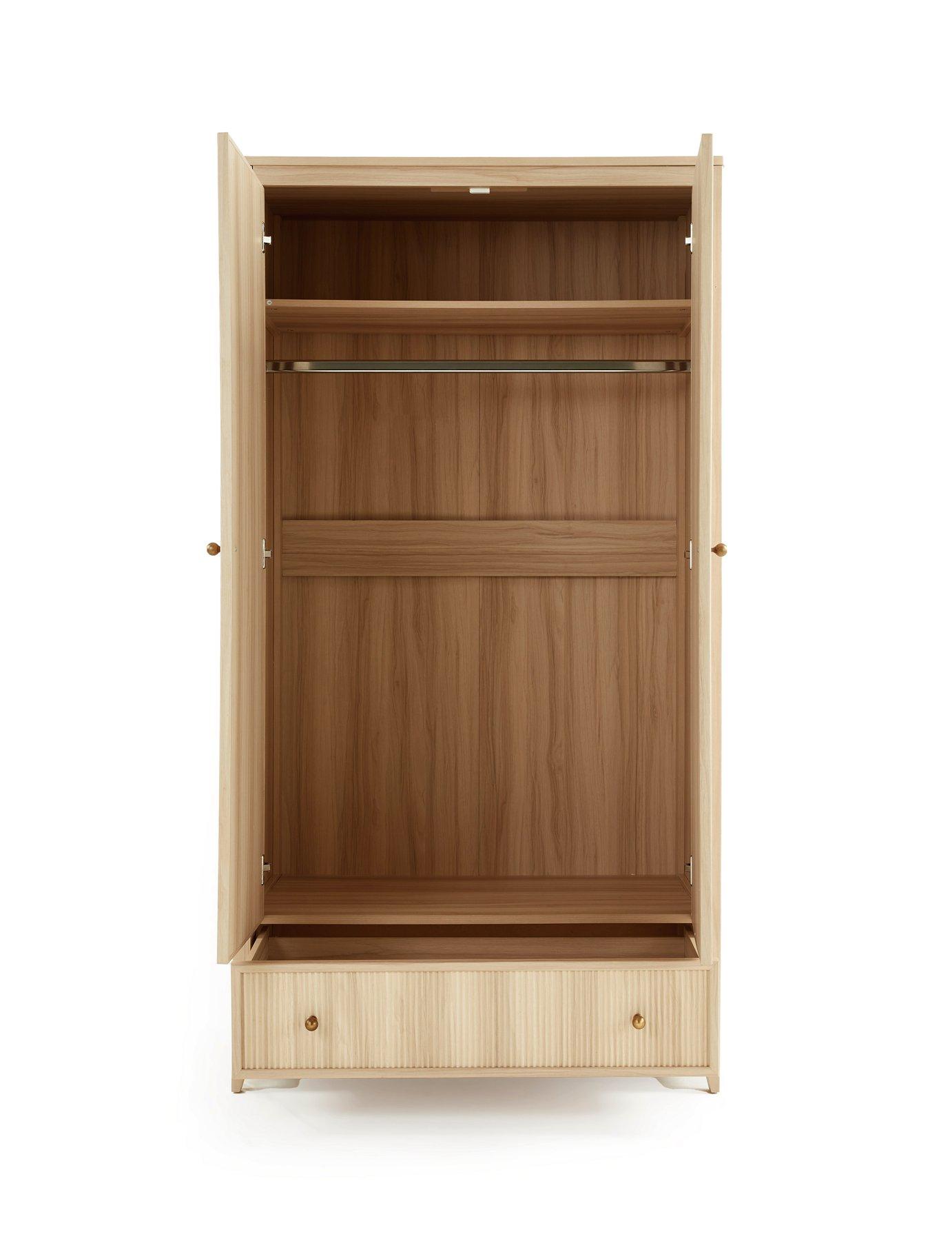 Image 4 of 7 of Michelle Keegan Home Lindley 2 Door, 1 Drawer Wardrobe - Oak - FSC&reg; Certified