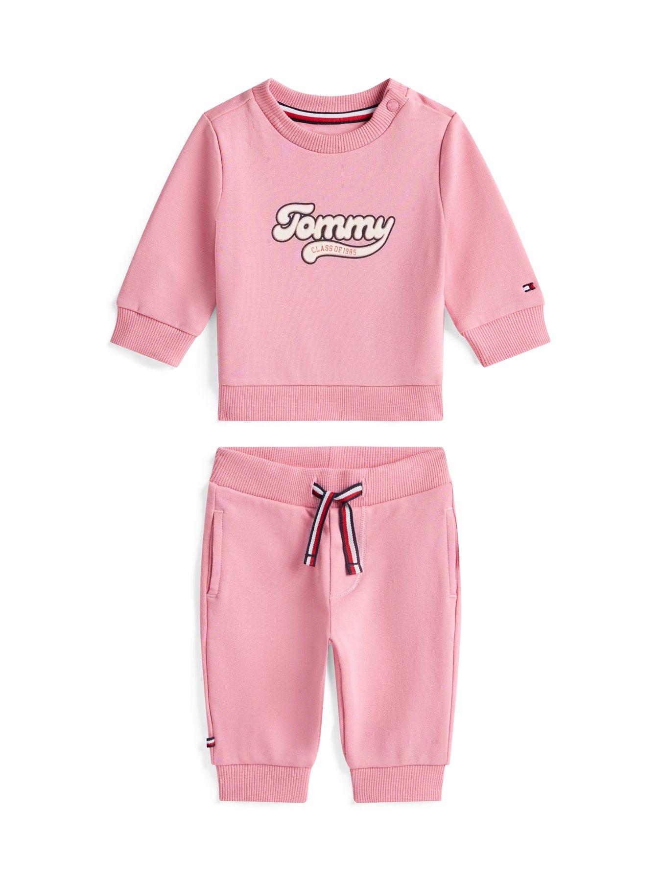 Tommy Hilfiger Baby Girls Graphic 2 Piece Set - Pink