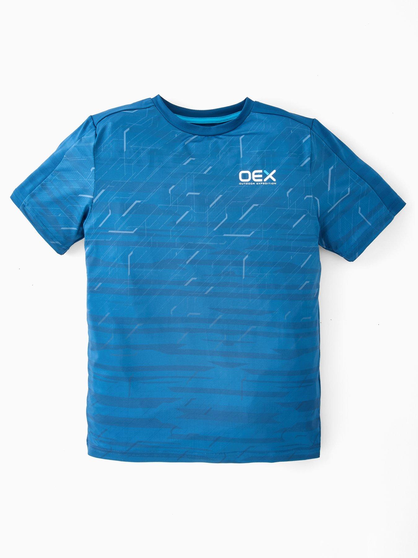Oex Junior Boys Helmer T-Shirt - Blue