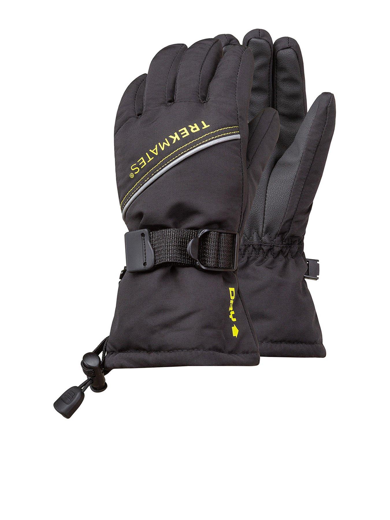 Trekmates Unisex Kids Mogul Insulated Ski Glove- Black