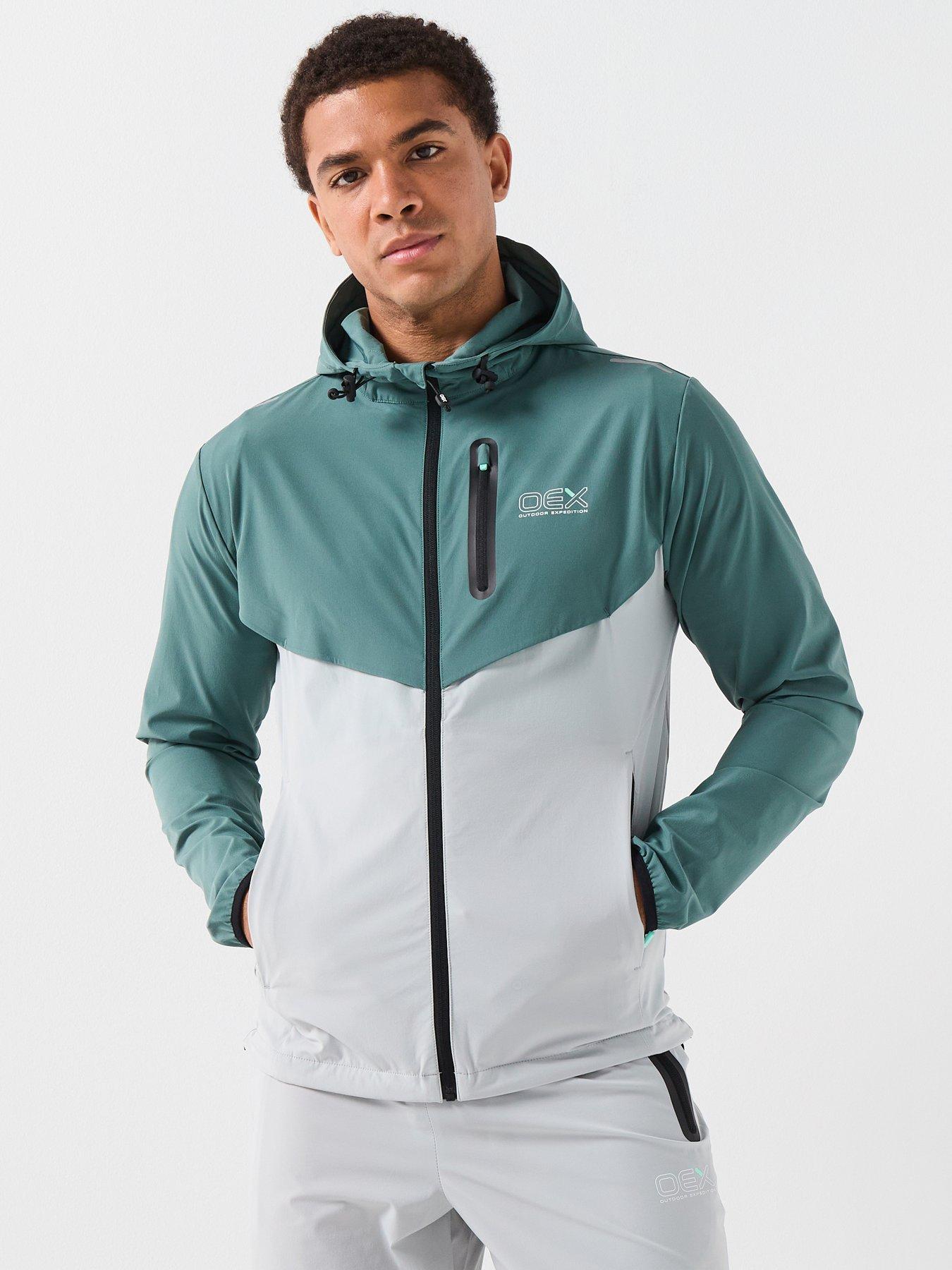 OEX Mens Fell 2.0 Track Top- Green, Green, Size 2Xl, Men