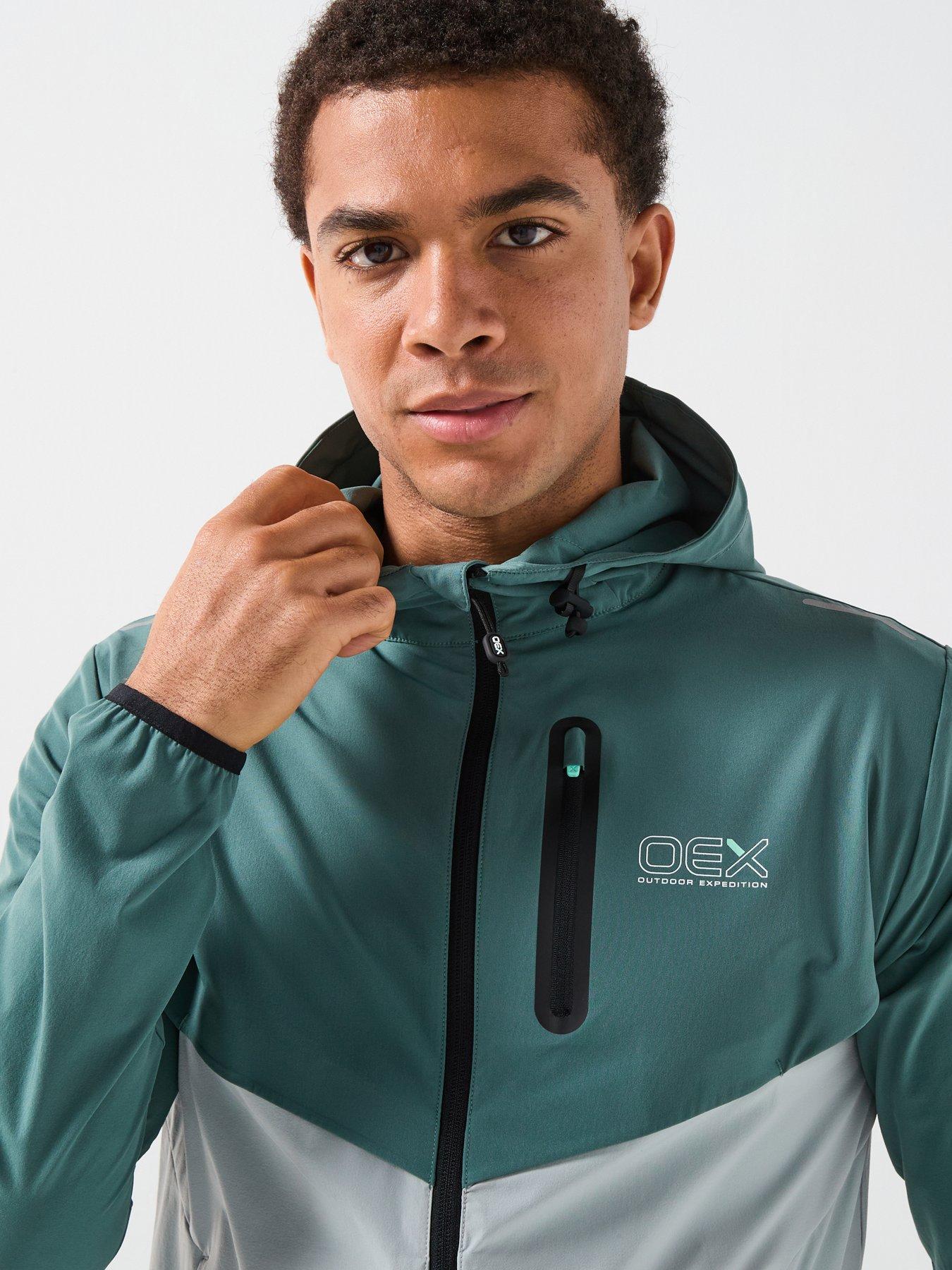 Image 4 of 6 of OEX Mens Fell 2.0 Track Top- Green