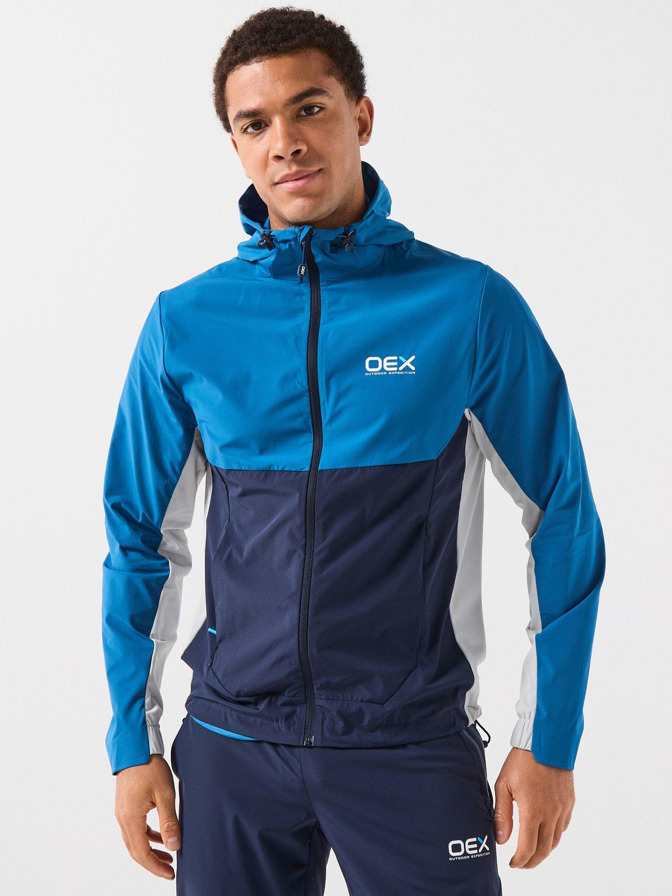 OEX Mens Pental Tracktop- Dark Blue, Blue, Size Xl, Men