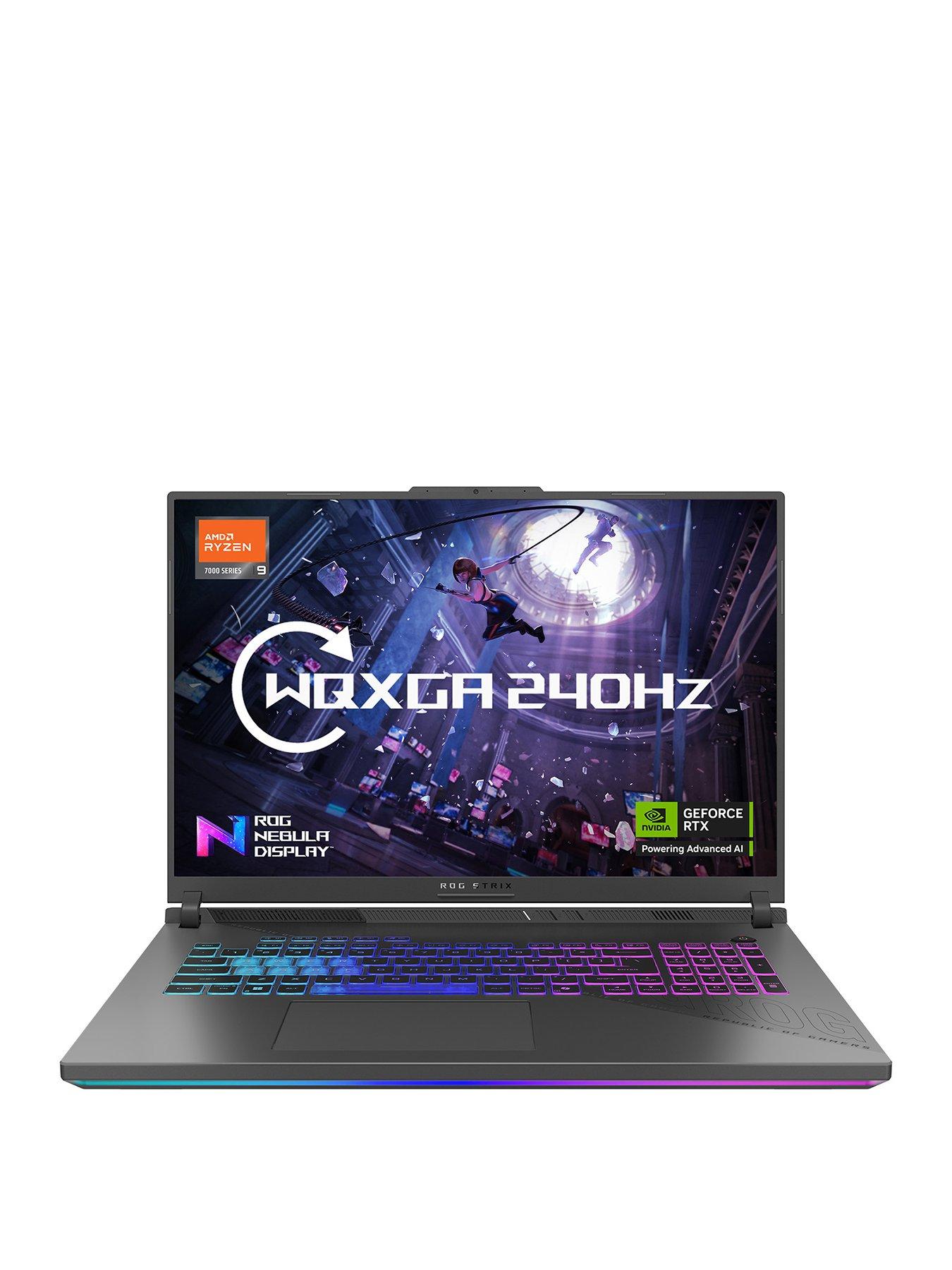 Image 1 of 7 of Asus Strix Gaming Laptop - GeForce RTX 5070 - AMD Ryzen 9 - 32GB RAM - 1TB SSD - 18in WQXGA - Grey