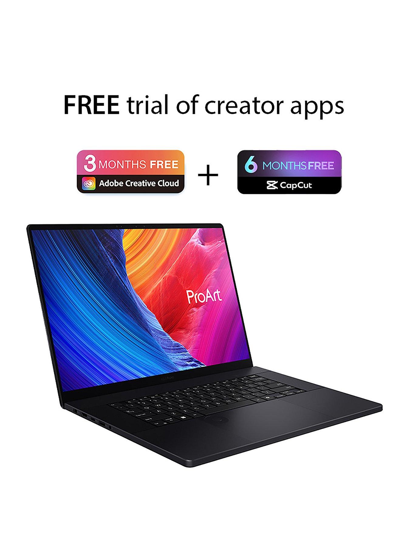Image 2 of 7 of Asus ProArt P16 Laptop&nbsp;- 16in WQUXGA&nbsp;OLED, GeForce RTX 5070,&nbsp;AMD Ryzen AI 9,&nbsp;64GB RAM, 2TB SSD&nbsp;- Black