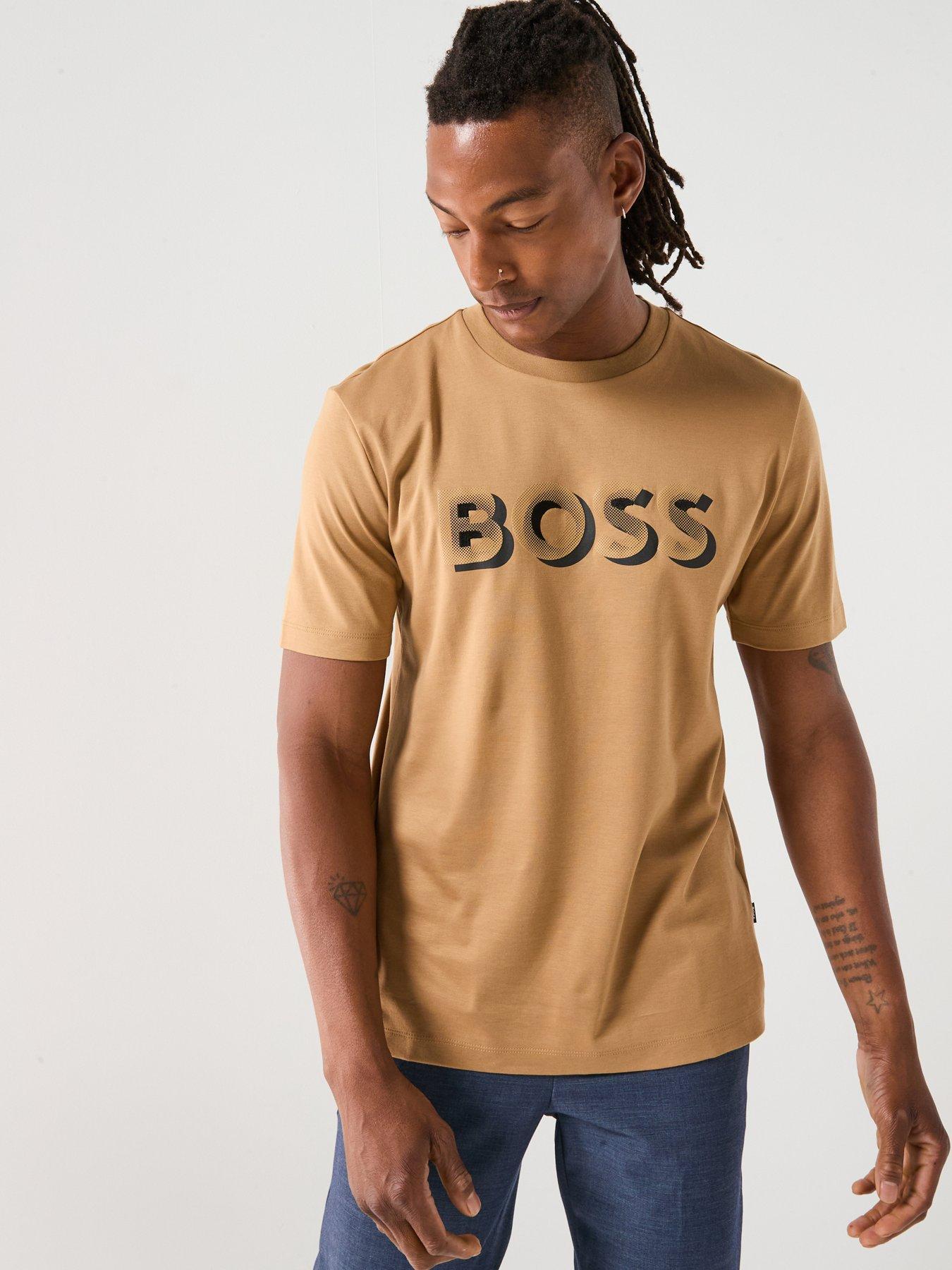 undefined H-Thompson 656 Corporate Print T-Shirt - Beige
