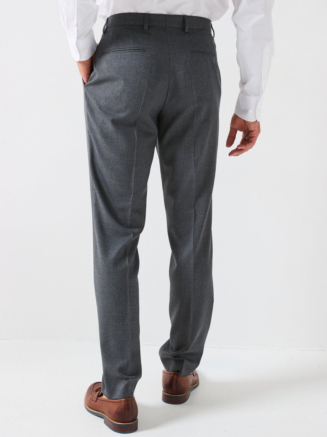 Image 2 of 6 of BOSS H-Leon Regular Fit Wool Mix &amp; Match Suit Trouser - Dark Grey