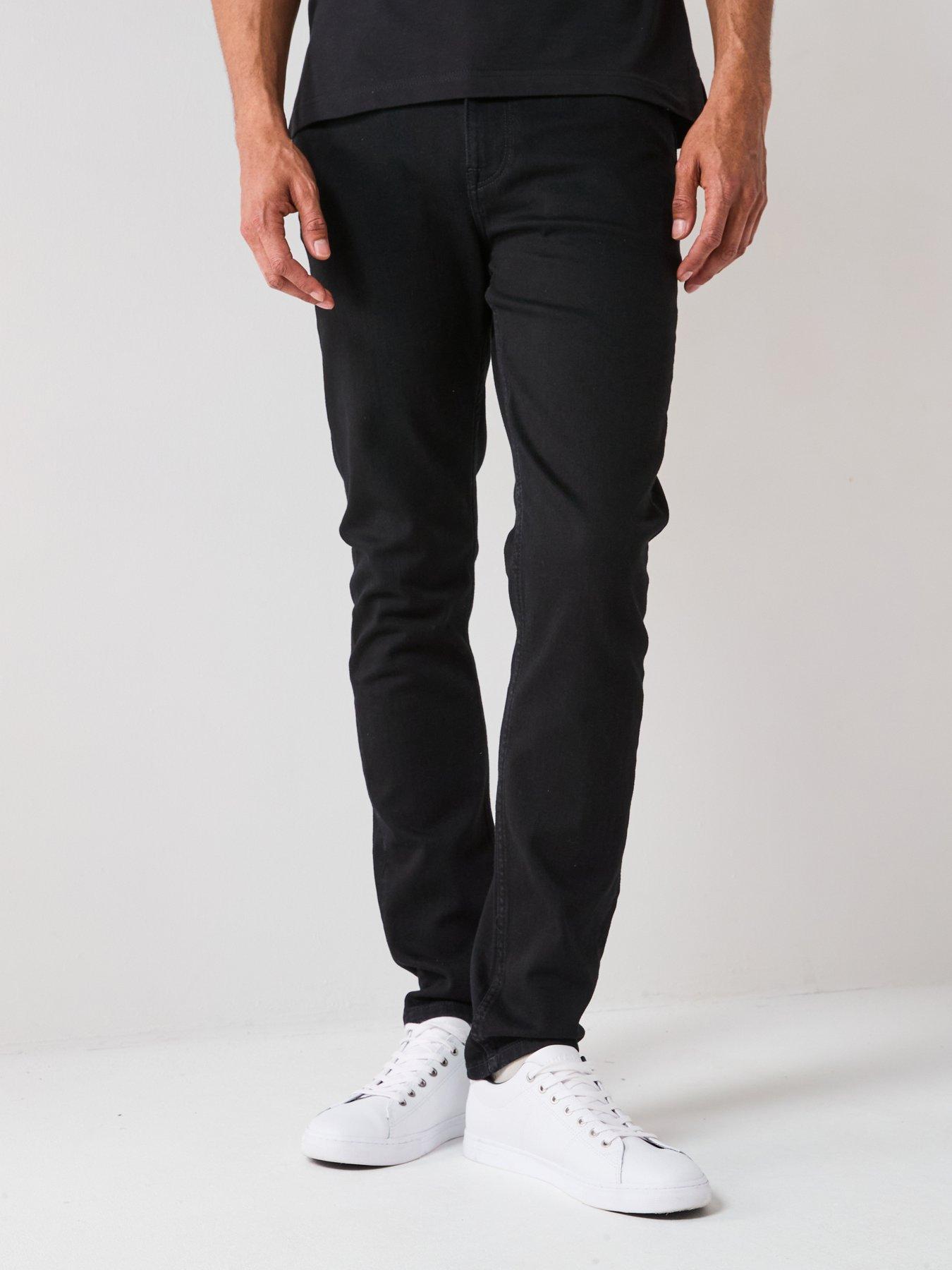 Tommy Hilfiger: Bleecker Slim Fit Burn Jeans - Black