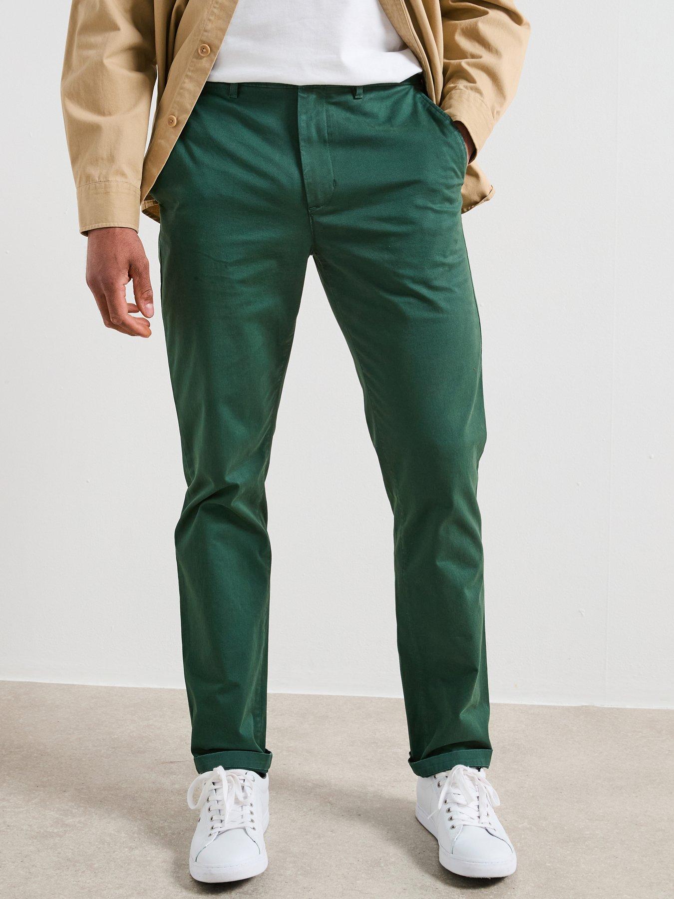 Tommy Hilfiger Core Denton Essential Twill Trousers - Dark Green