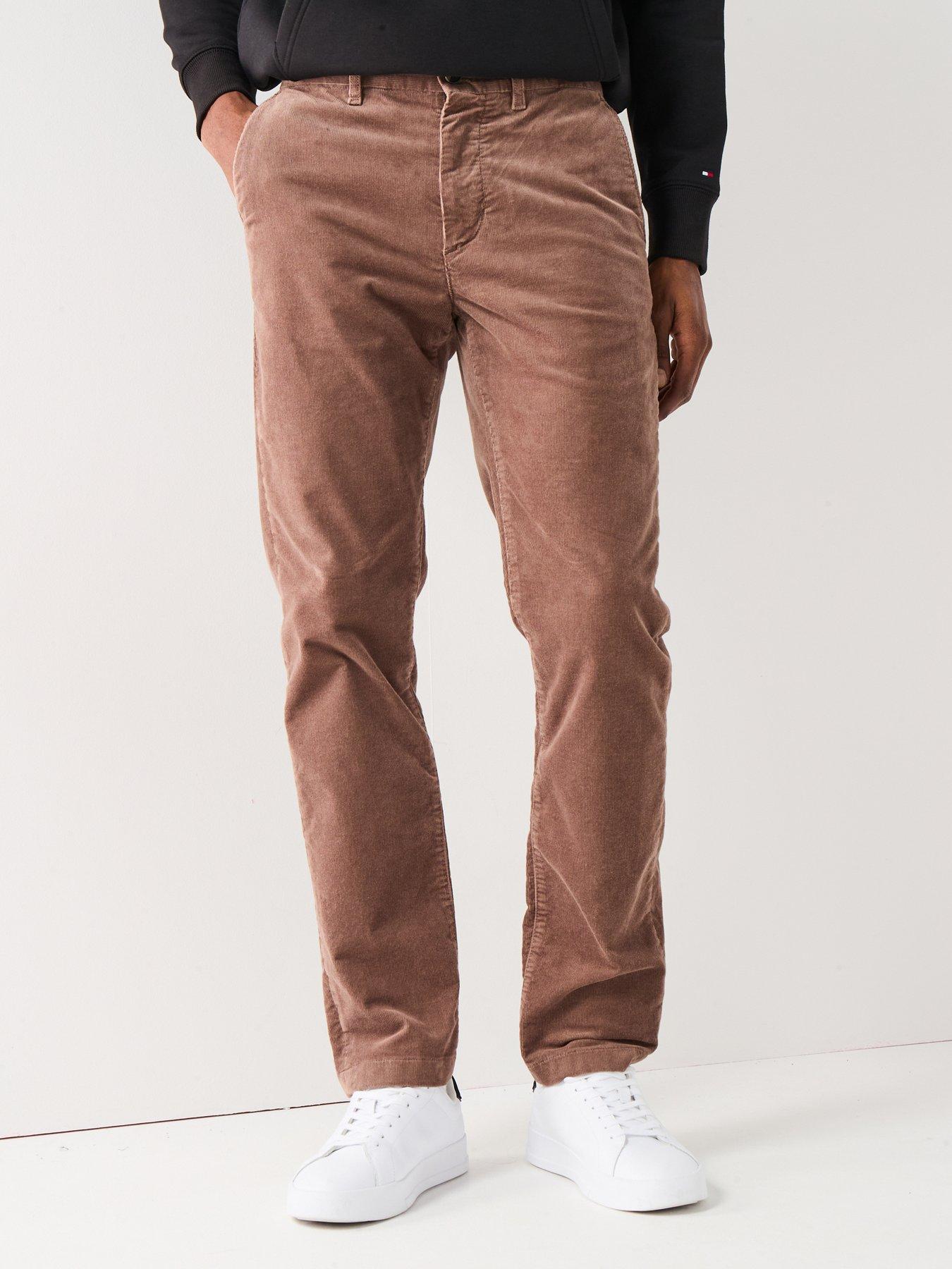 Tommy Hilfiger Denton Padded Corduroy Trousers - Dark Beige
