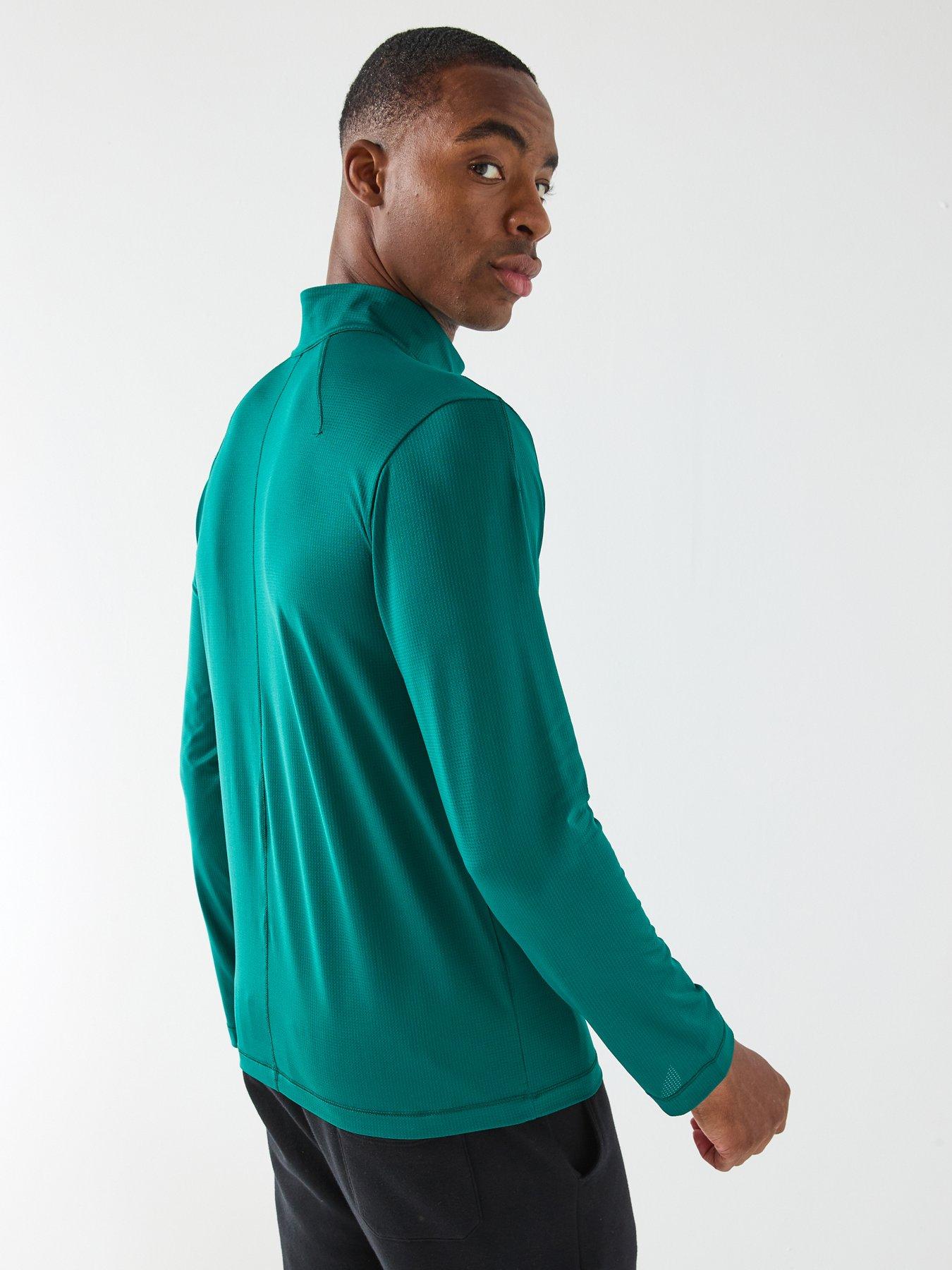 Calvin Klein Sport Ck Icon Performance 1/4 Zip Sweat Top - Green | Very