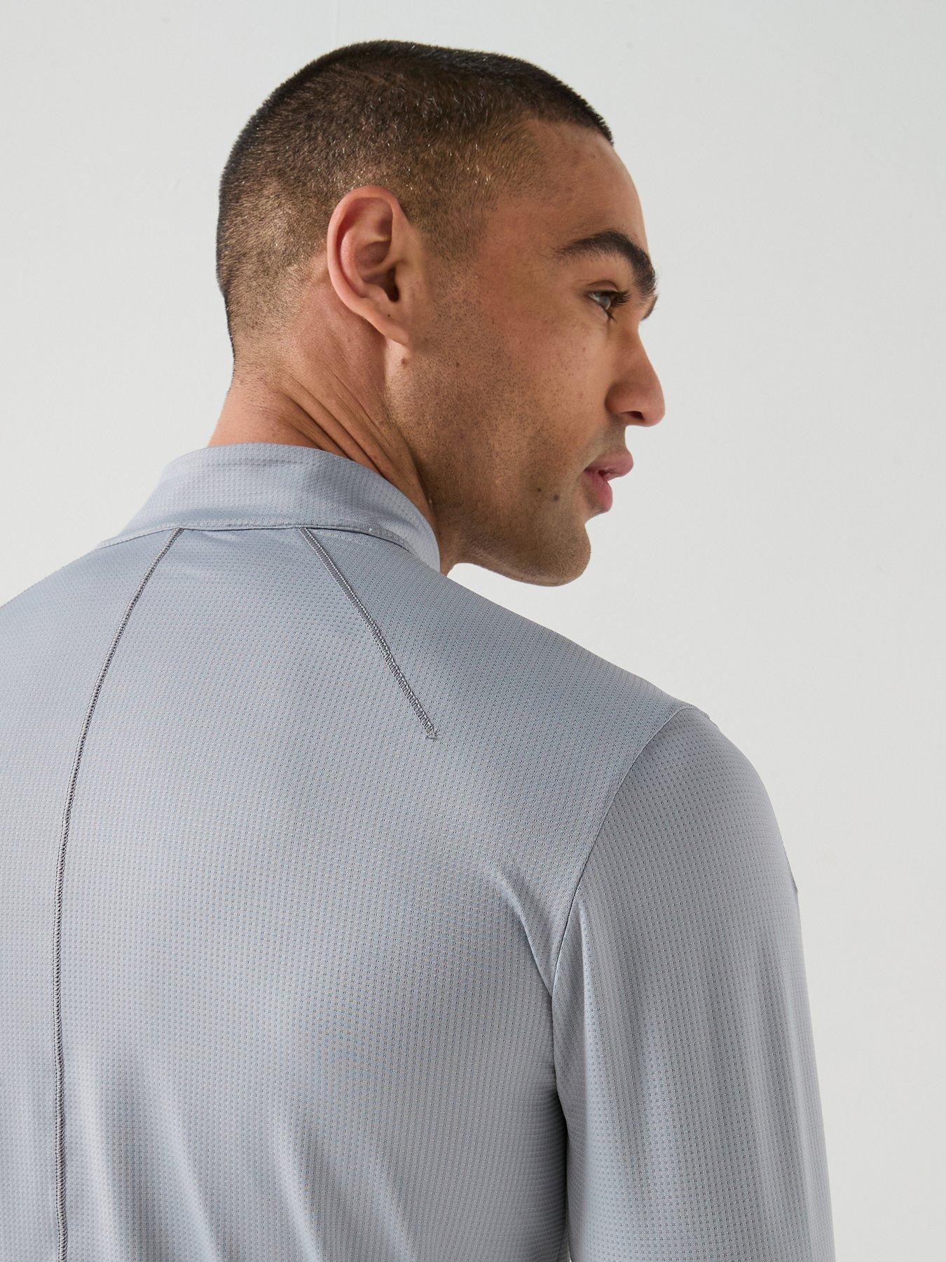 Image 5 of 6 of Calvin Klein Sport Ck Icon Performance 1/4 Zip Sweat - Grey