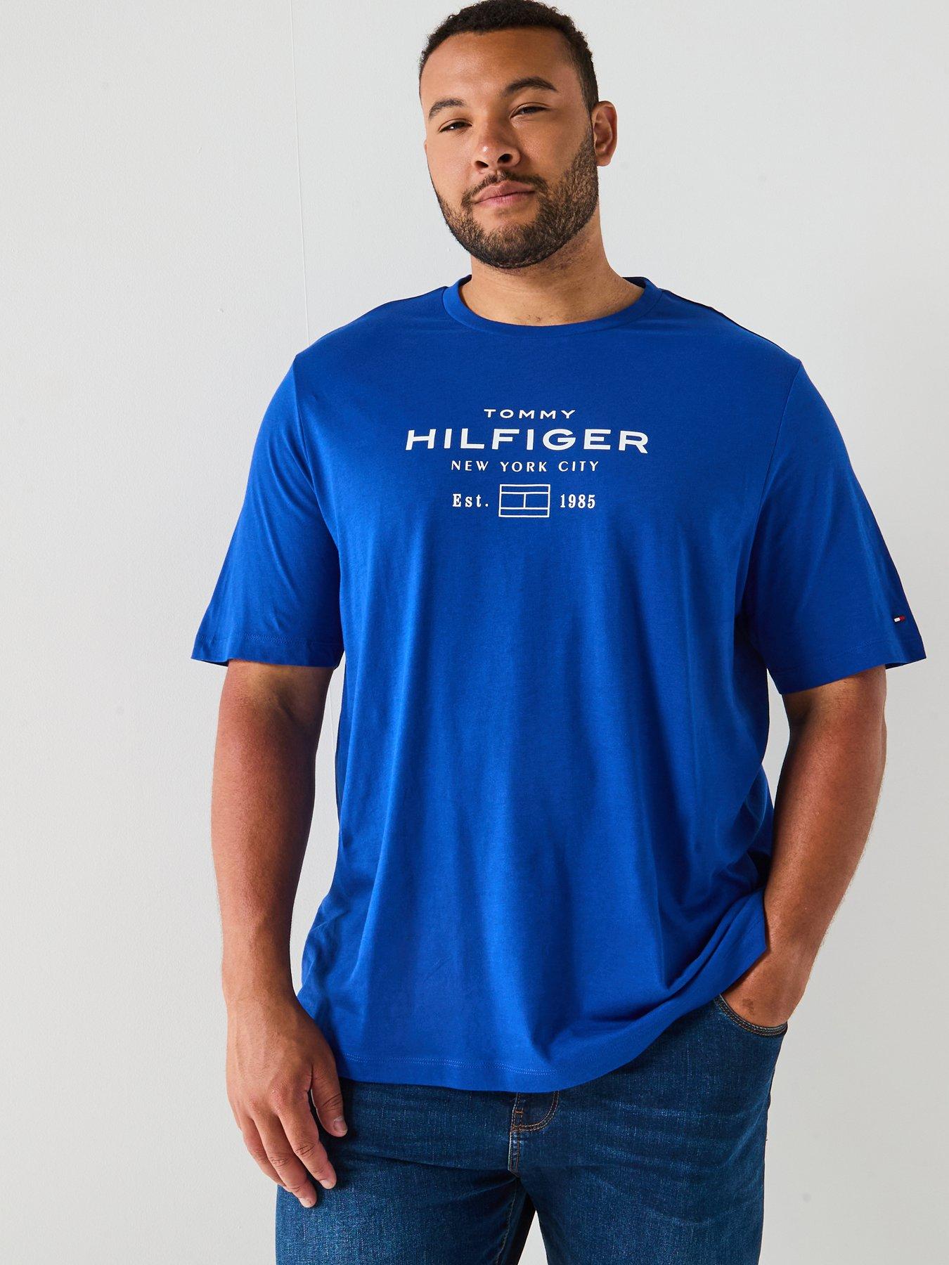 undefined Big  &  Tall Stack Logo T-Shirt - Blue