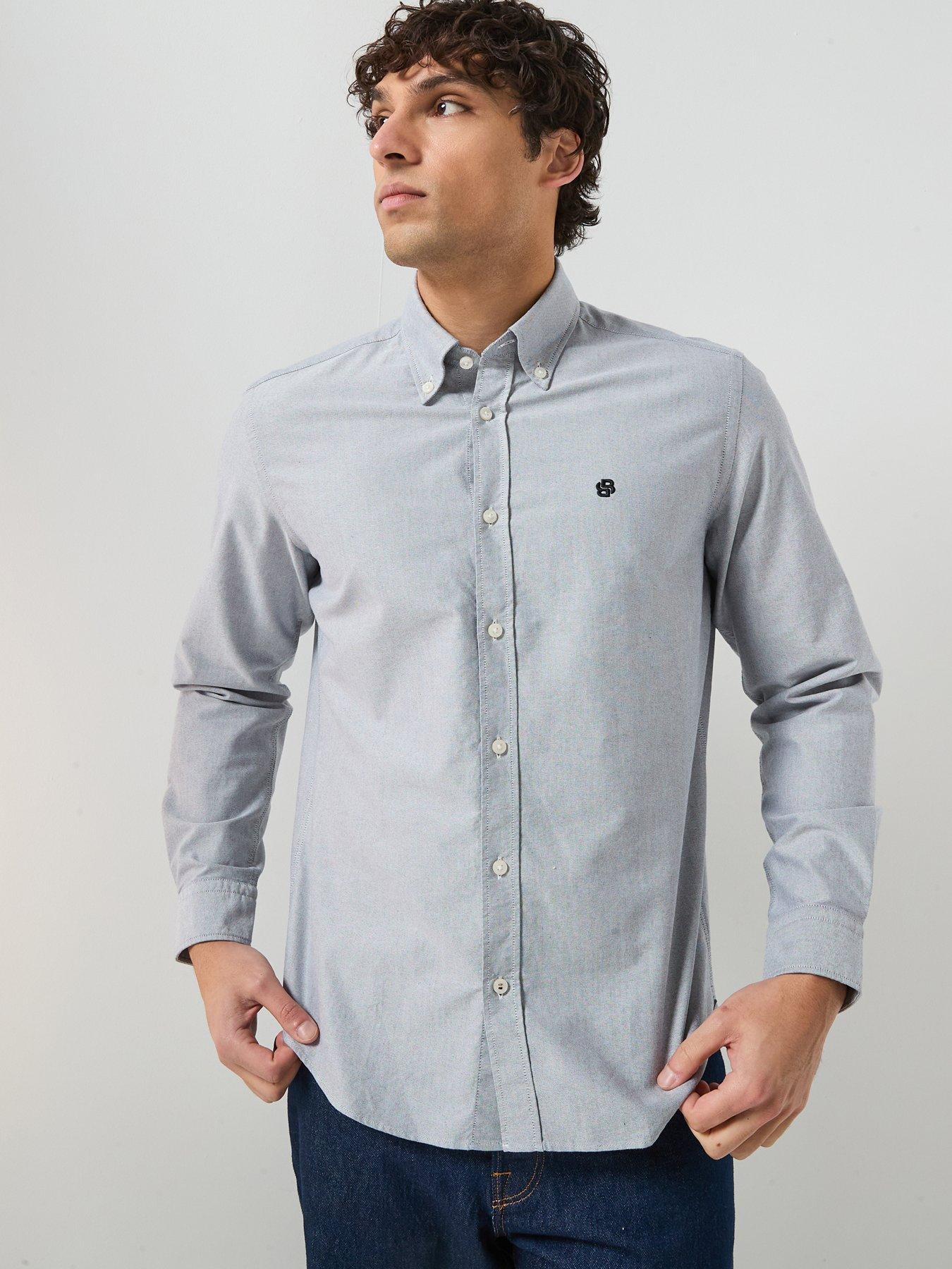 boss-h-liam-plain-regular-fit-oxford-shirt-navy