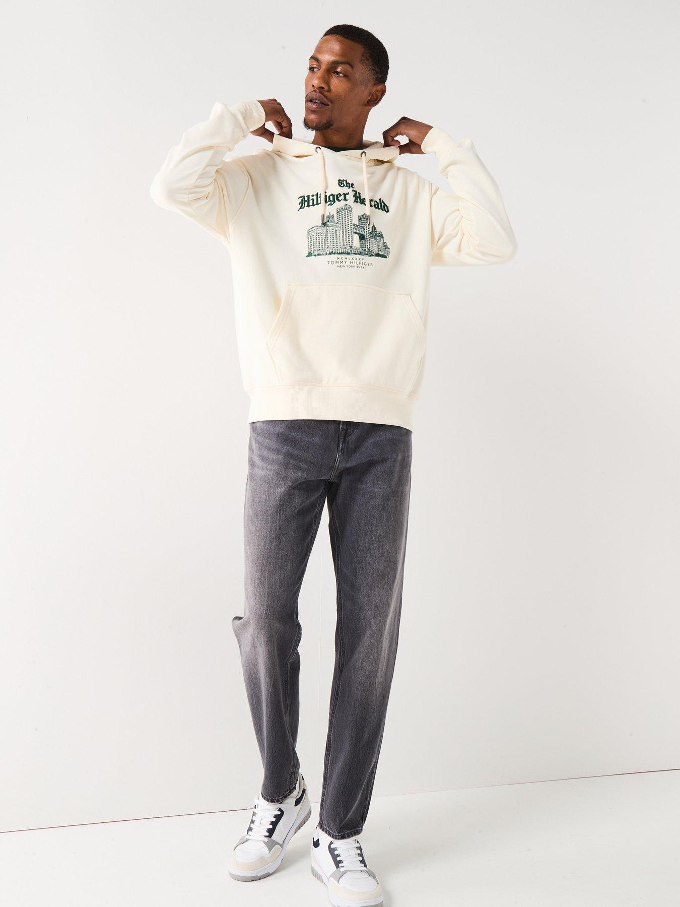 Image 3 of 6 of Tommy Hilfiger Herald Skyline Hoodie - Off White