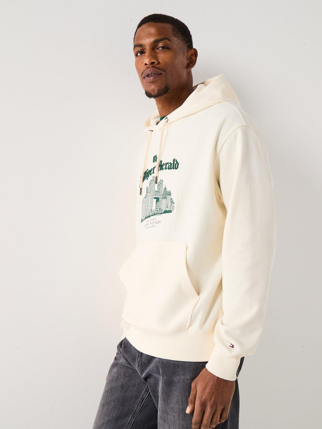 Image 5 of 6 of Tommy Hilfiger Herald Skyline Hoodie - Off White