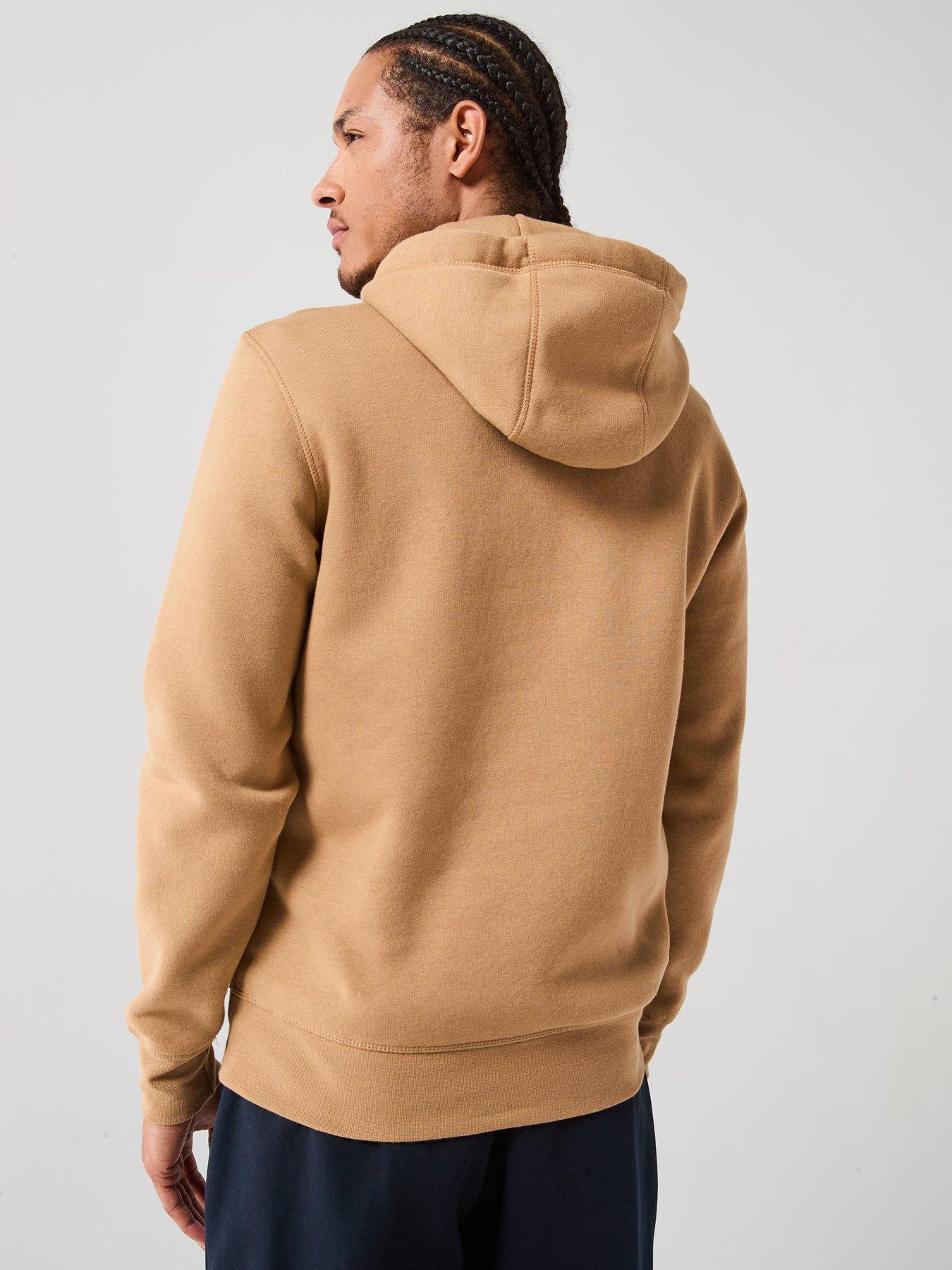 Image 2 of 4 of Tommy Hilfiger Linear Chest Logo Hoodie - Light Brown