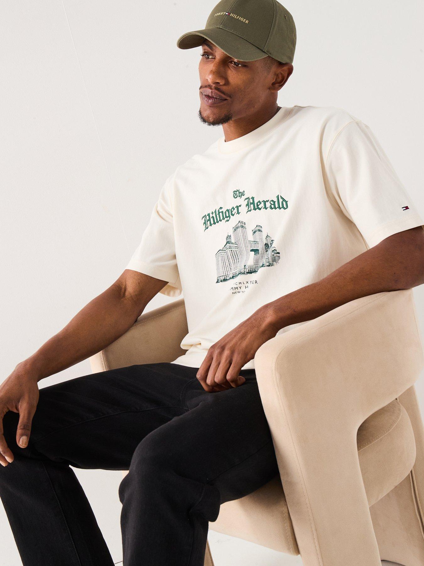Tommy Hilfiger Herald Skyline Graphic T-Shirt - Off White