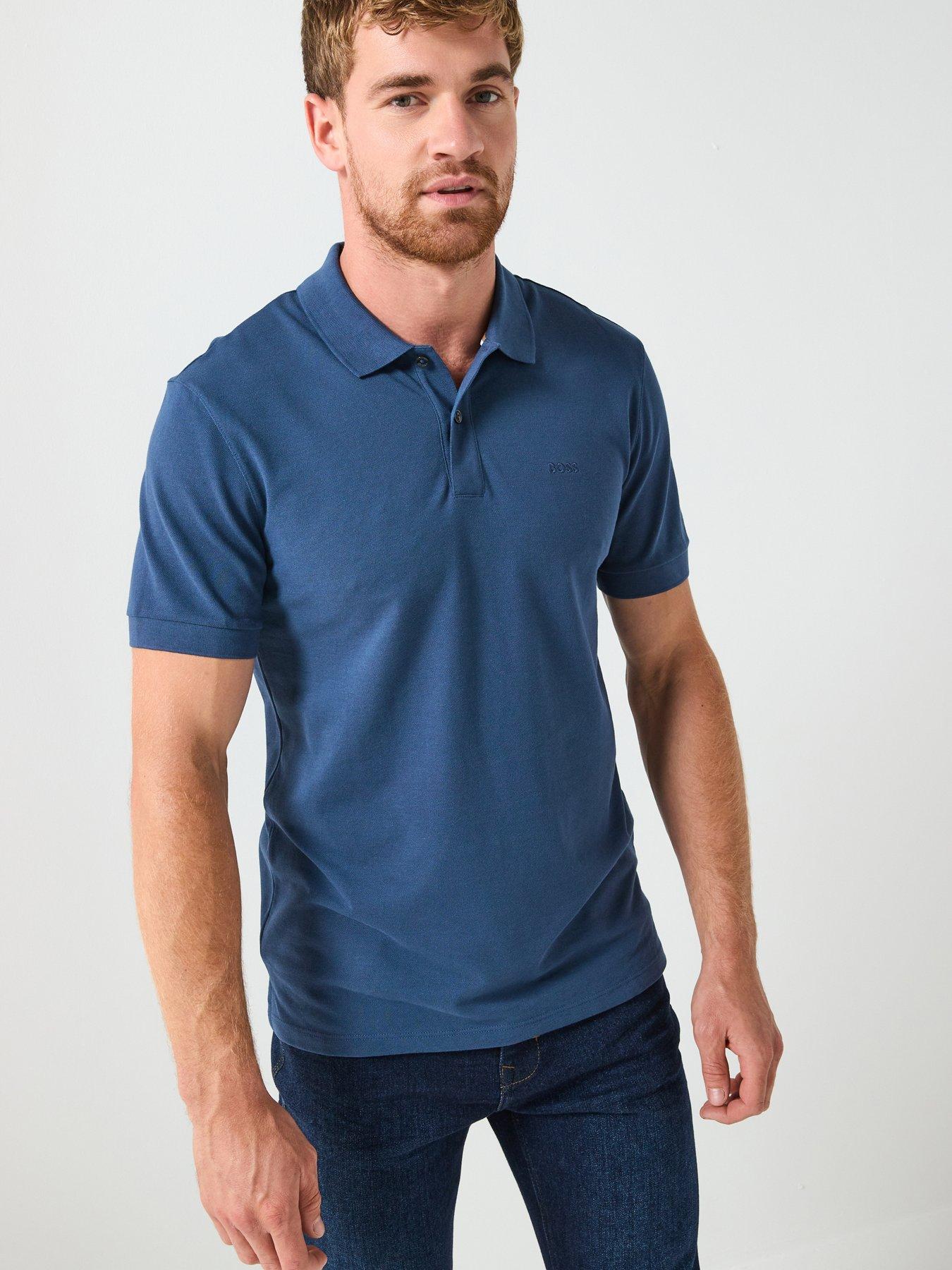 BOSS Pallas Regular Fit Polo Shirt - Light Blue