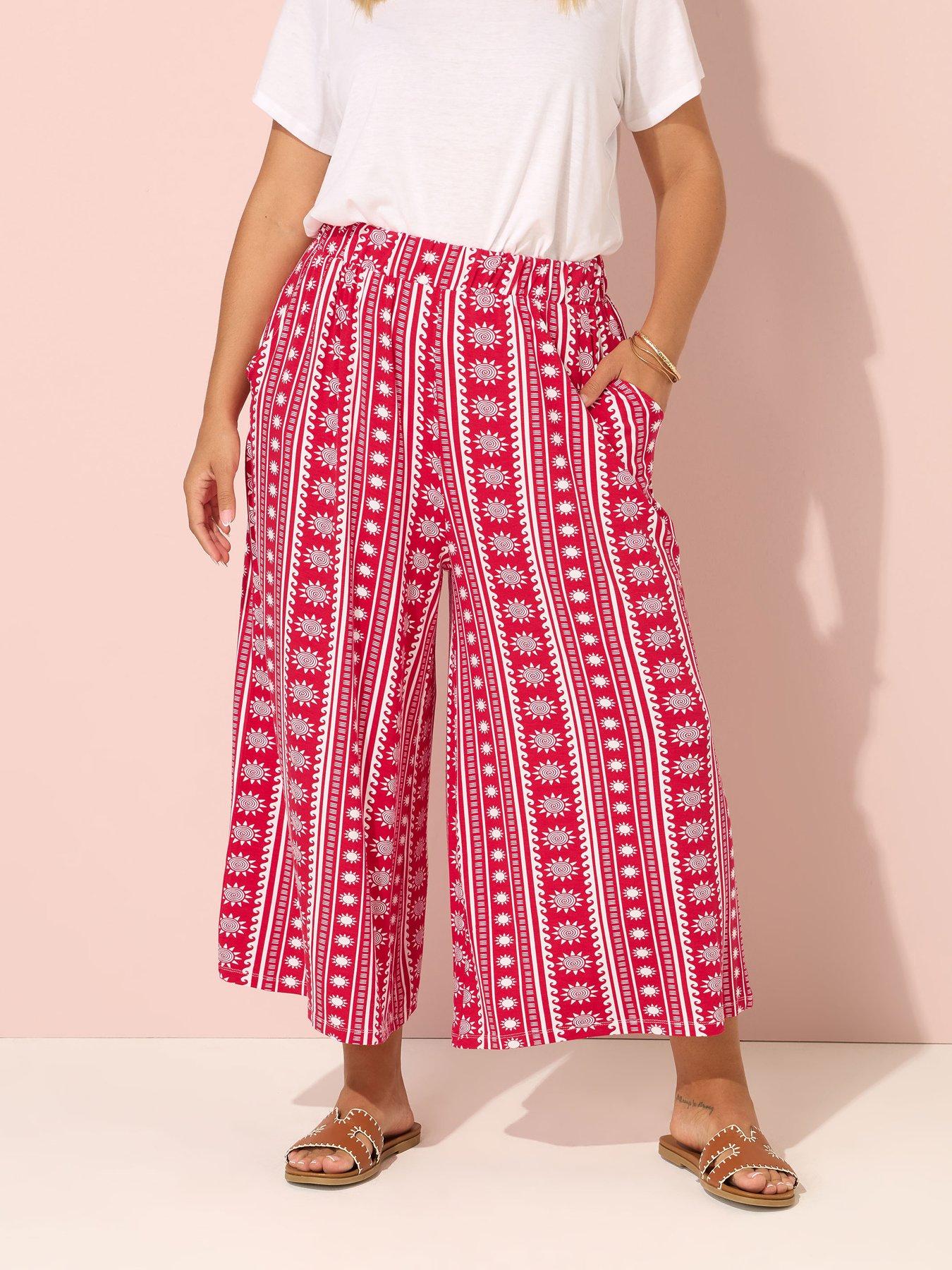 undefined Curve Midaxi Culotte - Red