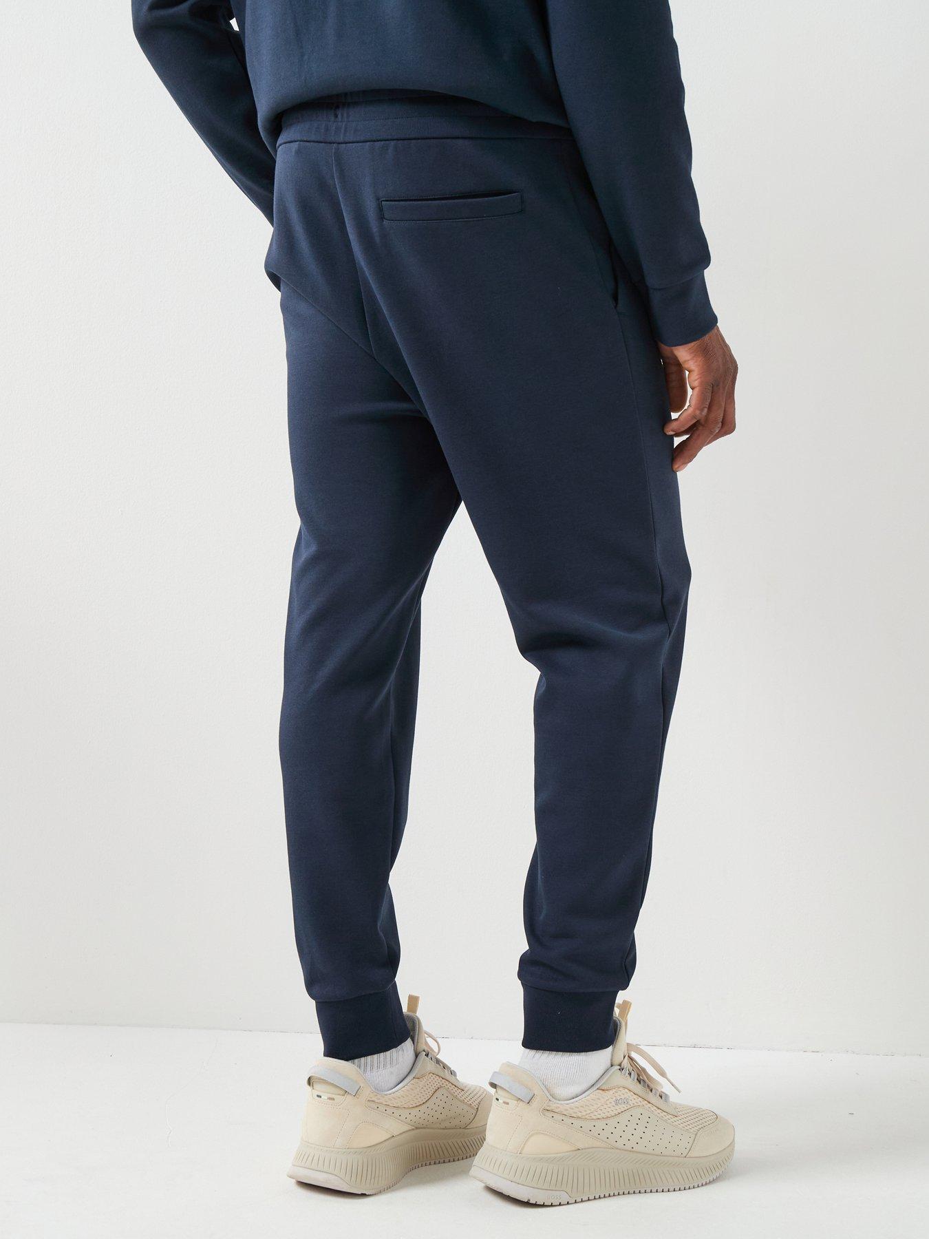 Image 2 of 6 of BOSS C-Locsin 01 Regular Fit Nikel Logo Cuff Joggers - Navy