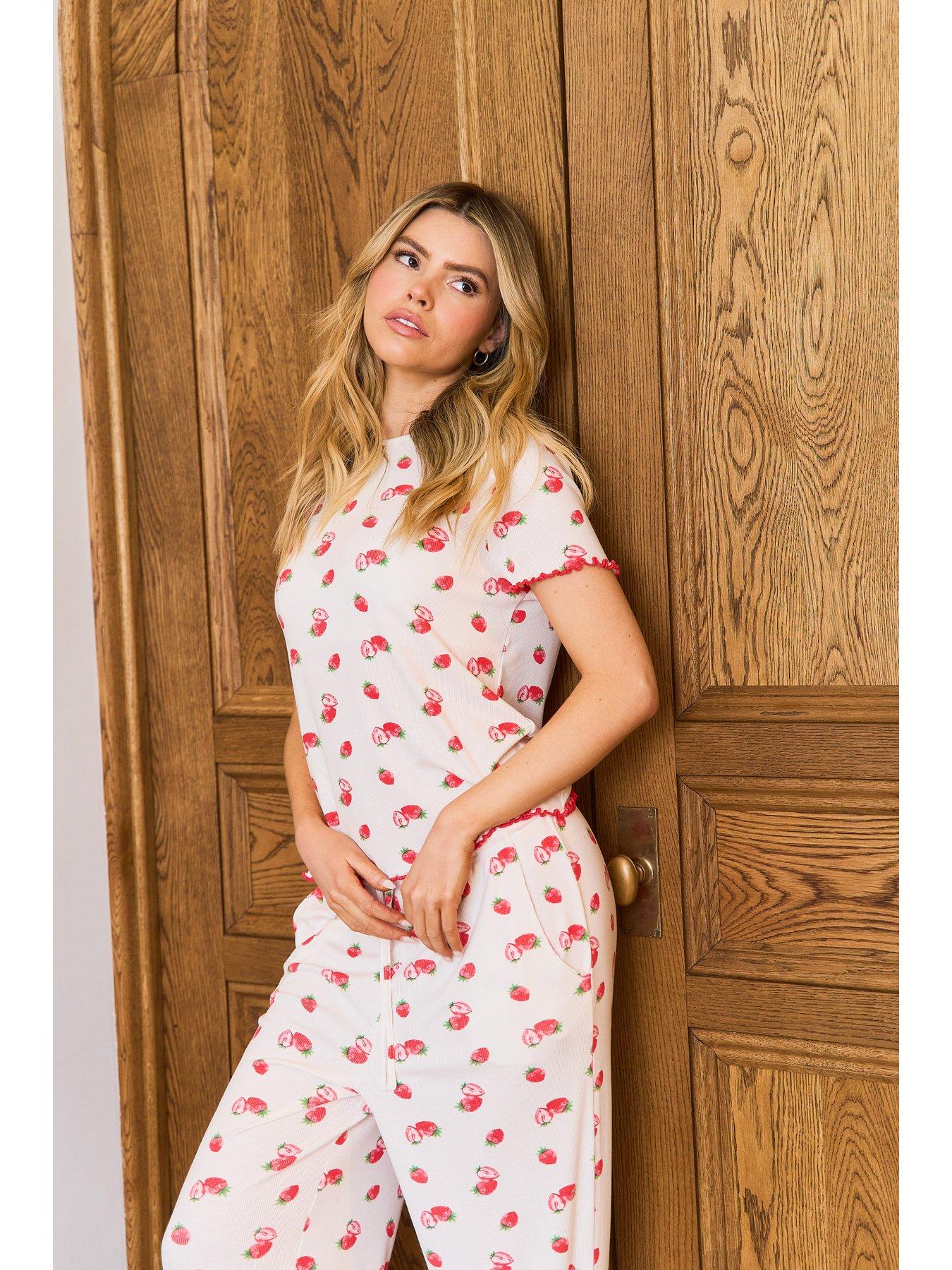 Image 3 of 6 of Jim Jam The Label Jim Jam Strawberry Pyjama Set - Multi